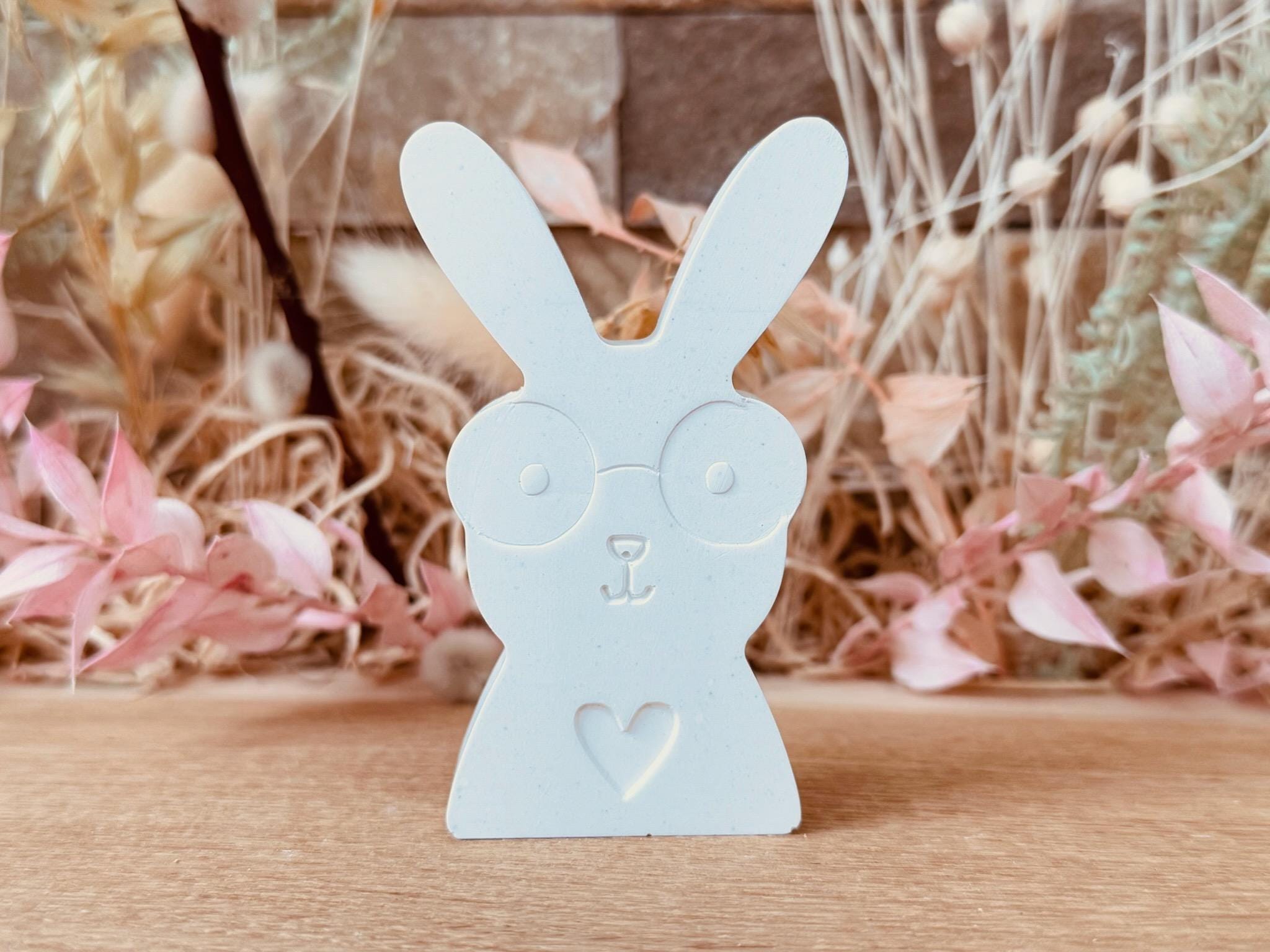 Silikon - Gießform - Hase mit Sonnenbrille 2 - Ostern -