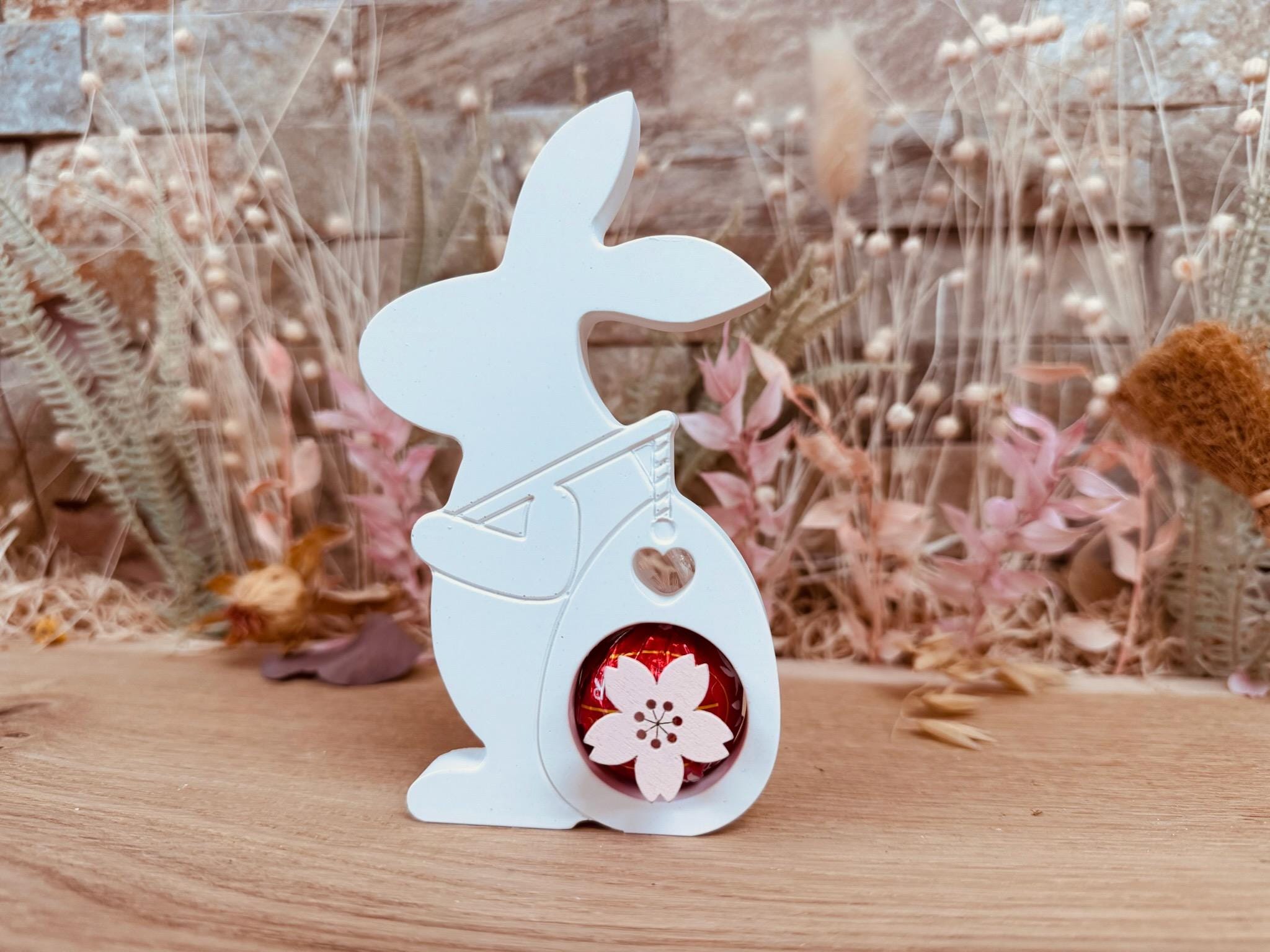 Silikon - Gießform - Wanderhase mit Sack - Ostern - Schokoladenkugelhalter -