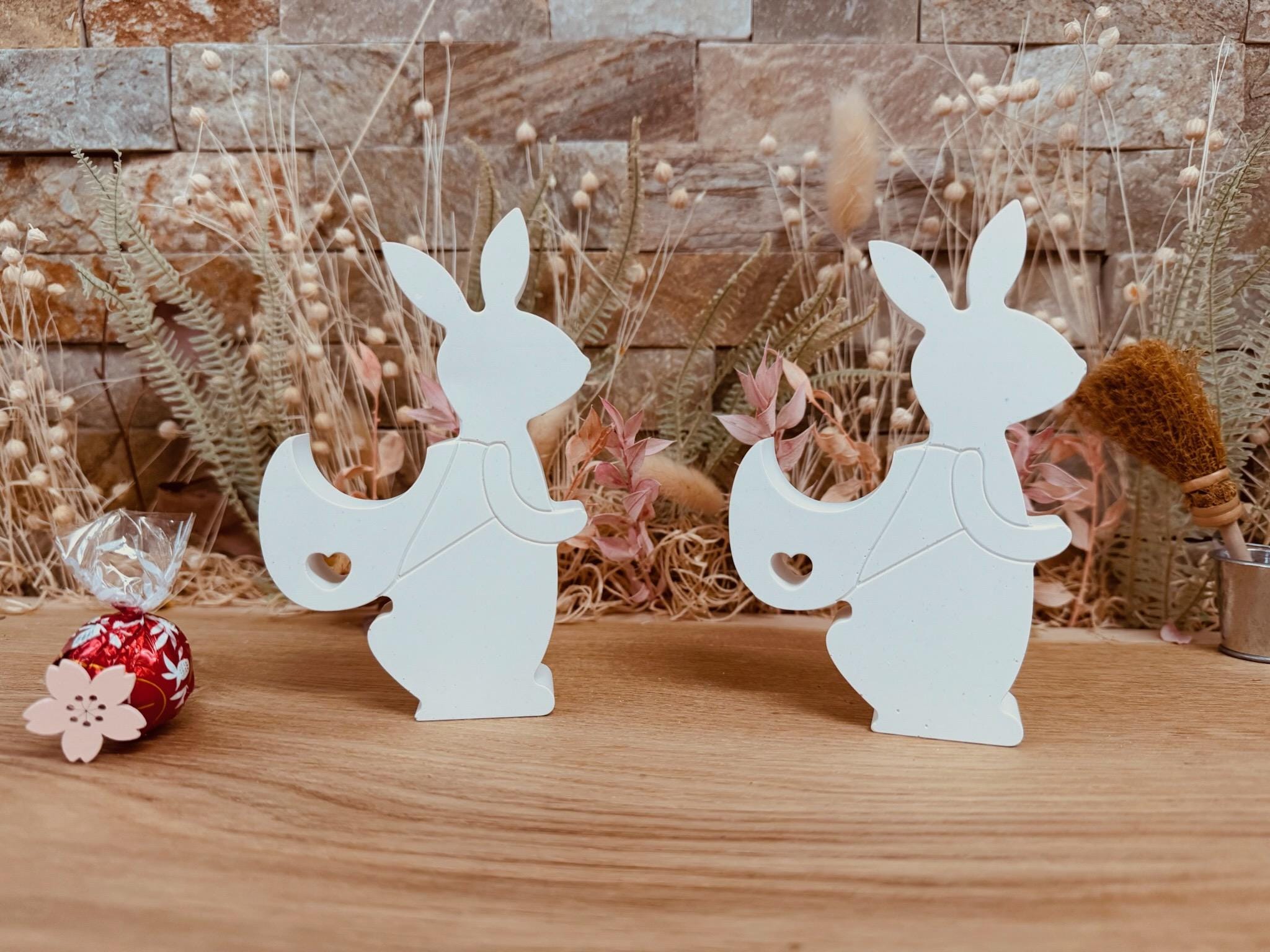 Silikon - Gießform - Wanderhase mit Rucksack - Ostern - Schokoladenkugelhalter -