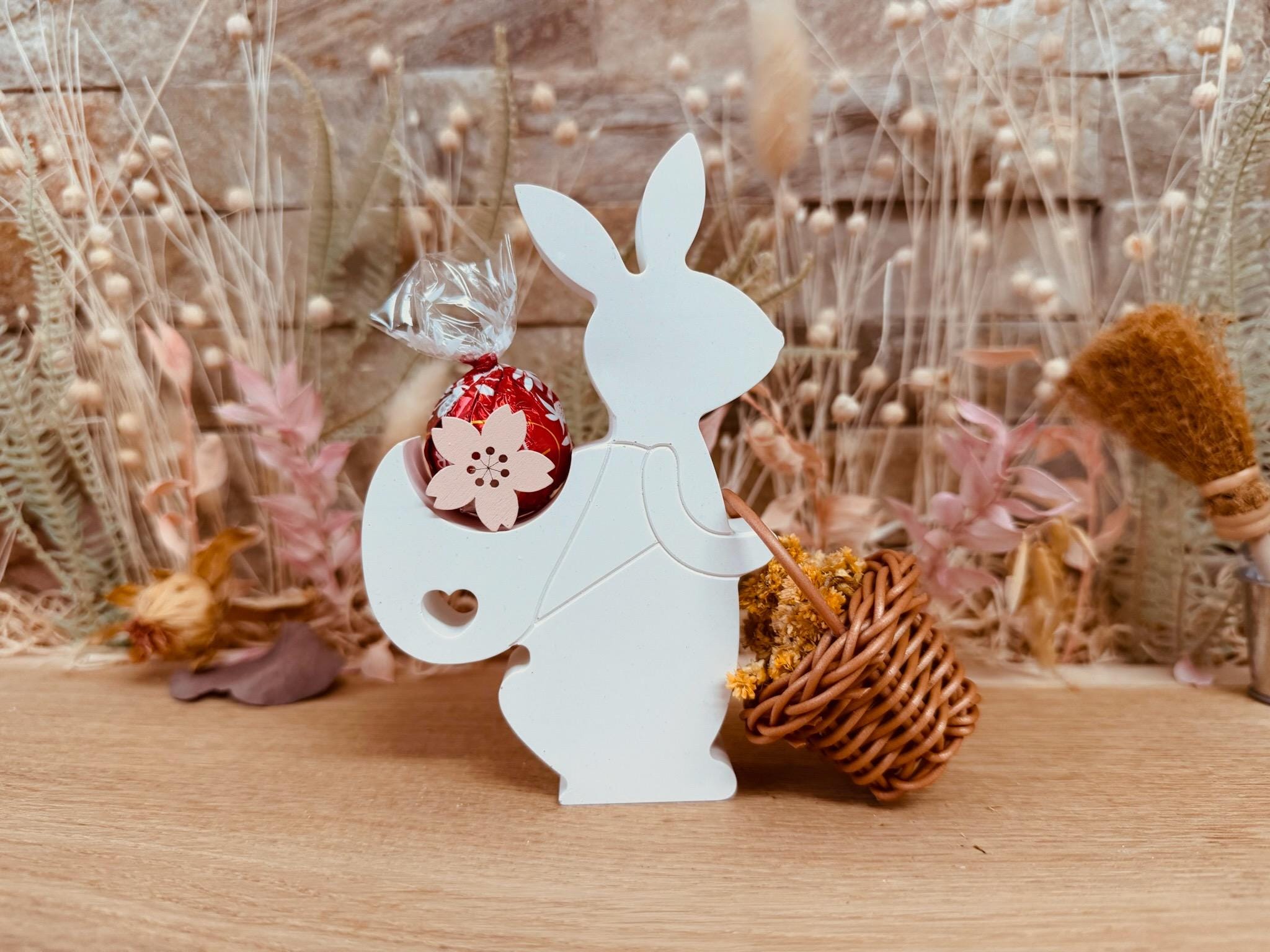 Silikon - Gießform - Wanderhase mit Rucksack - Ostern - Schokoladenkugelhalter -