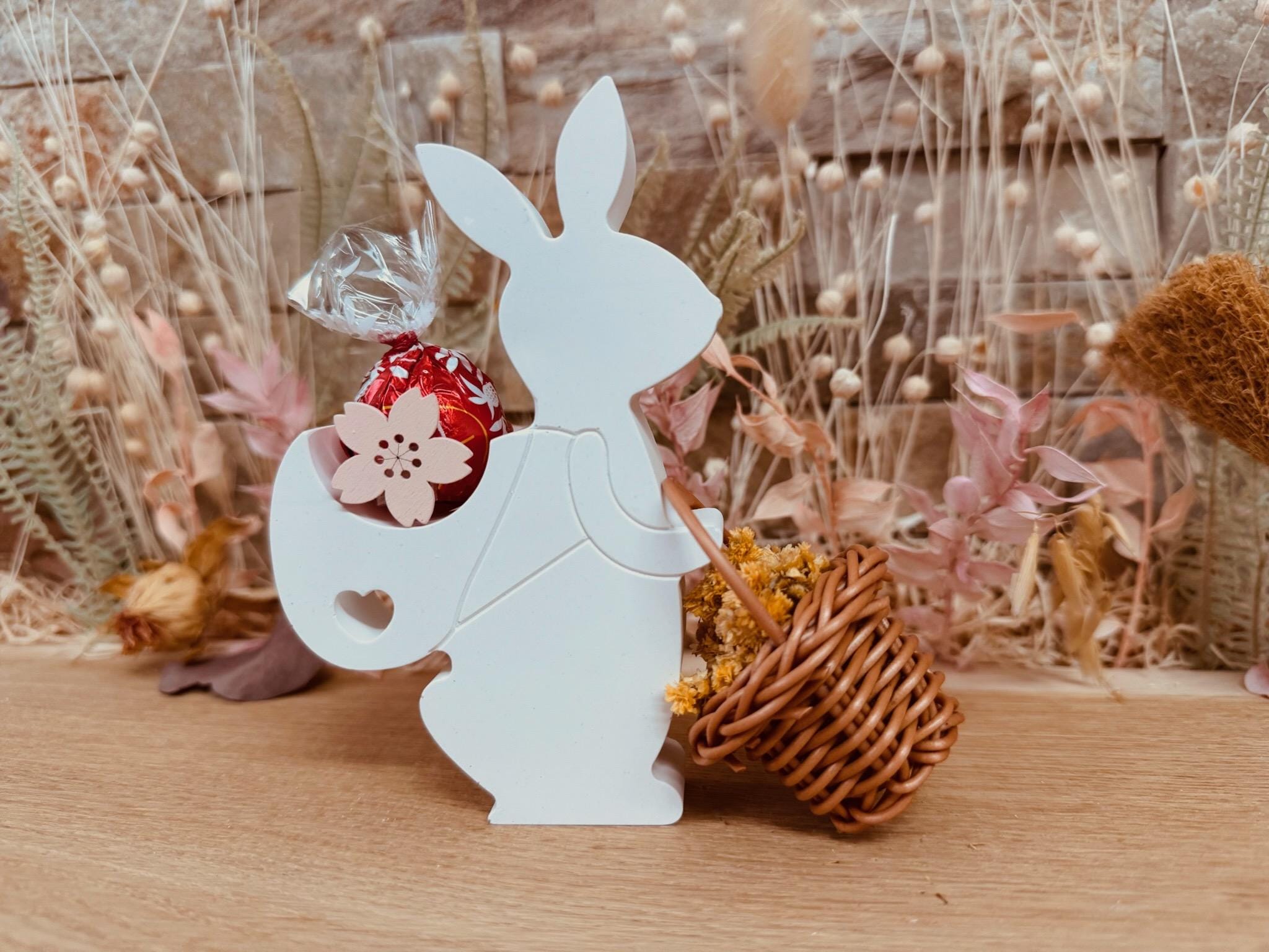 Silikon - Gießform - Wanderhase mit Rucksack - Ostern - Schokoladenkugelhalter -