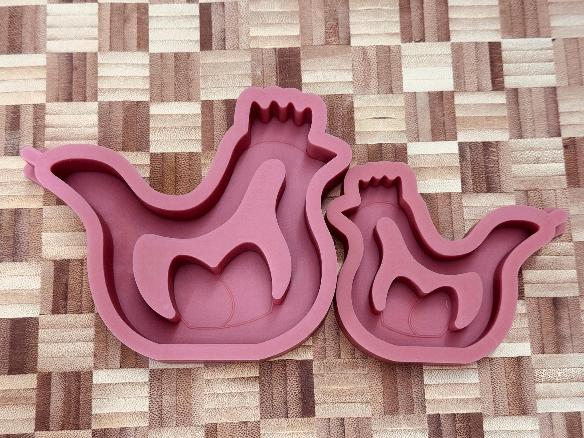 Silikon - Gießform - Huhn mit Eiern - Ostern -