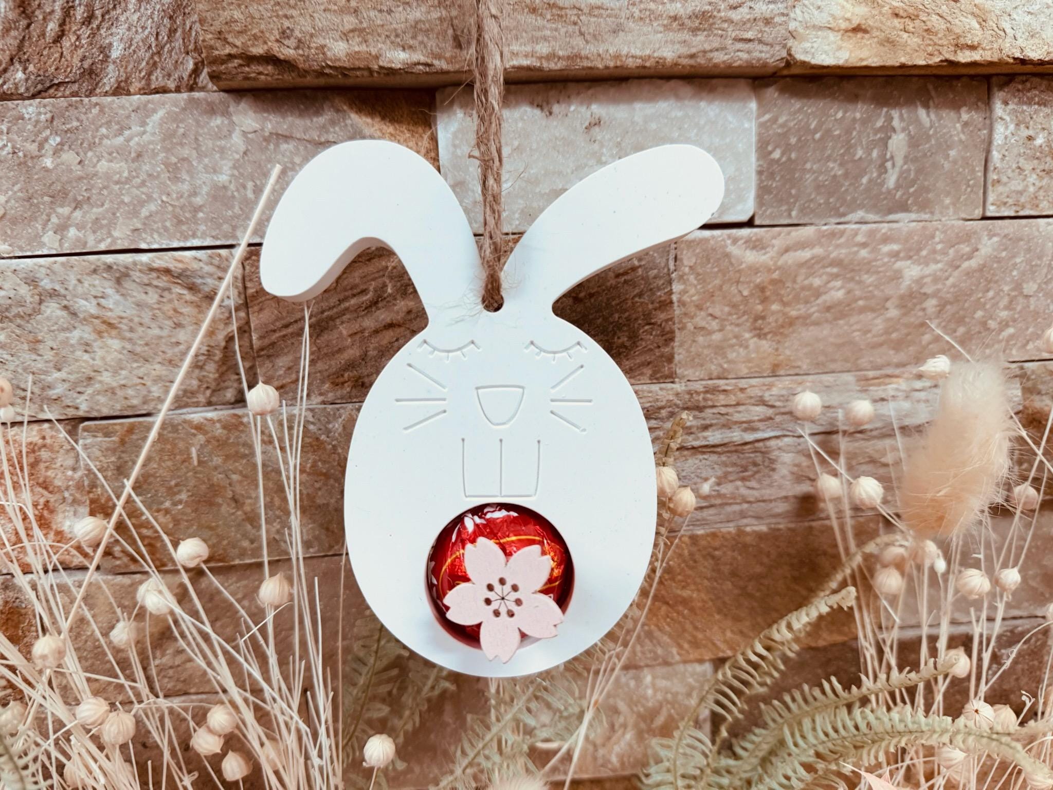 Silikon - Gießform - Hasenaufhänger für Schokoladenkugel - Ostern - Schokoladenkugelhalter -