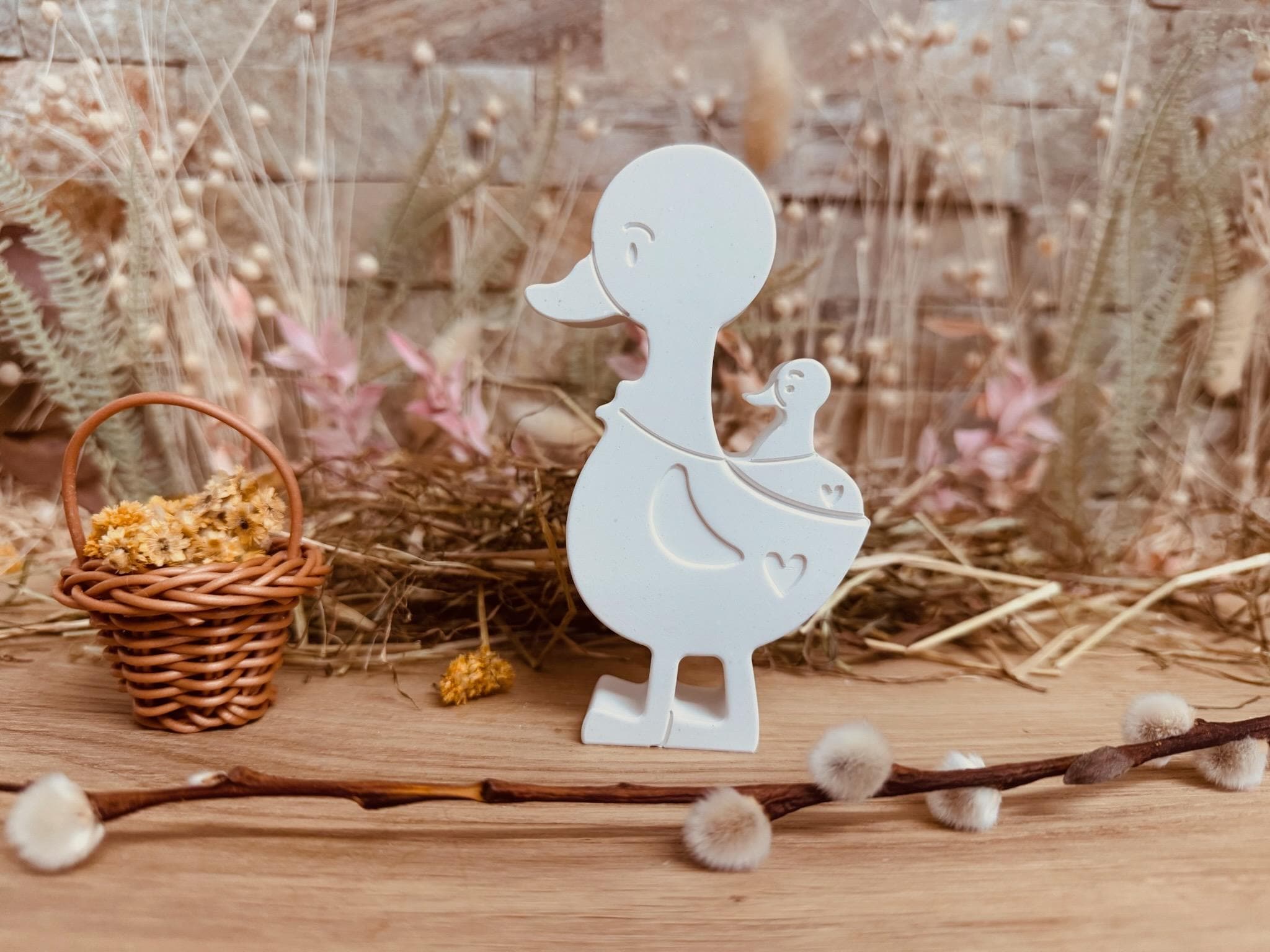 Silikon - Gießform - 2 Gänse -