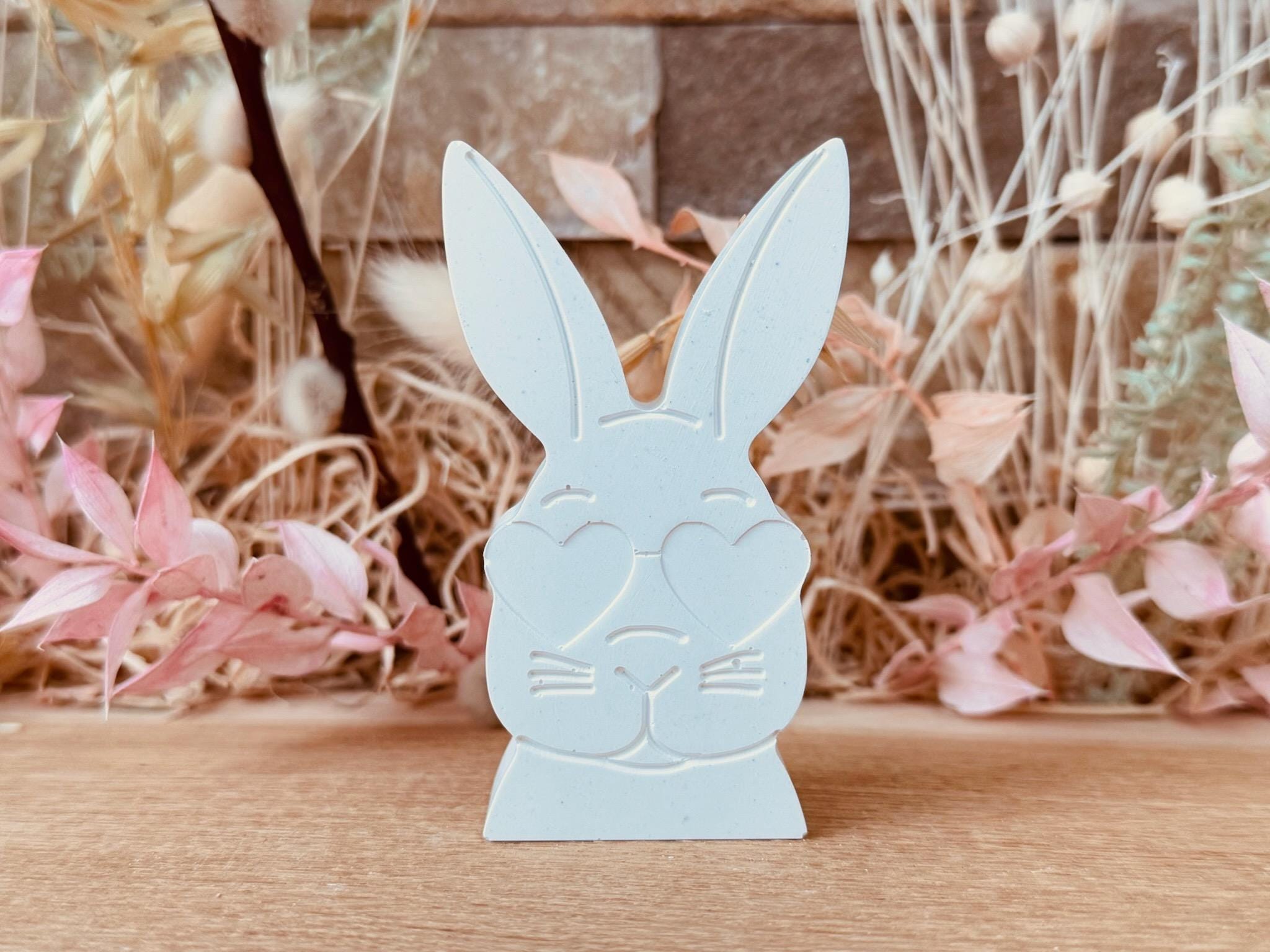 Silikon - Gießform - Hase mit Herzsonnenbrille  - Ostern  -