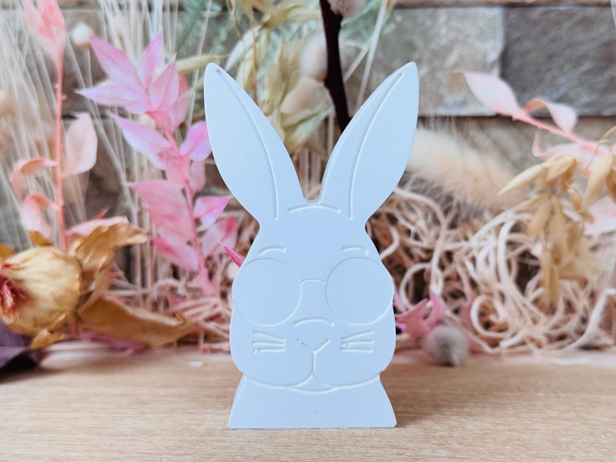 Silikon - Gießform - Hase mit Sonnenbrille 1 - Ostern -