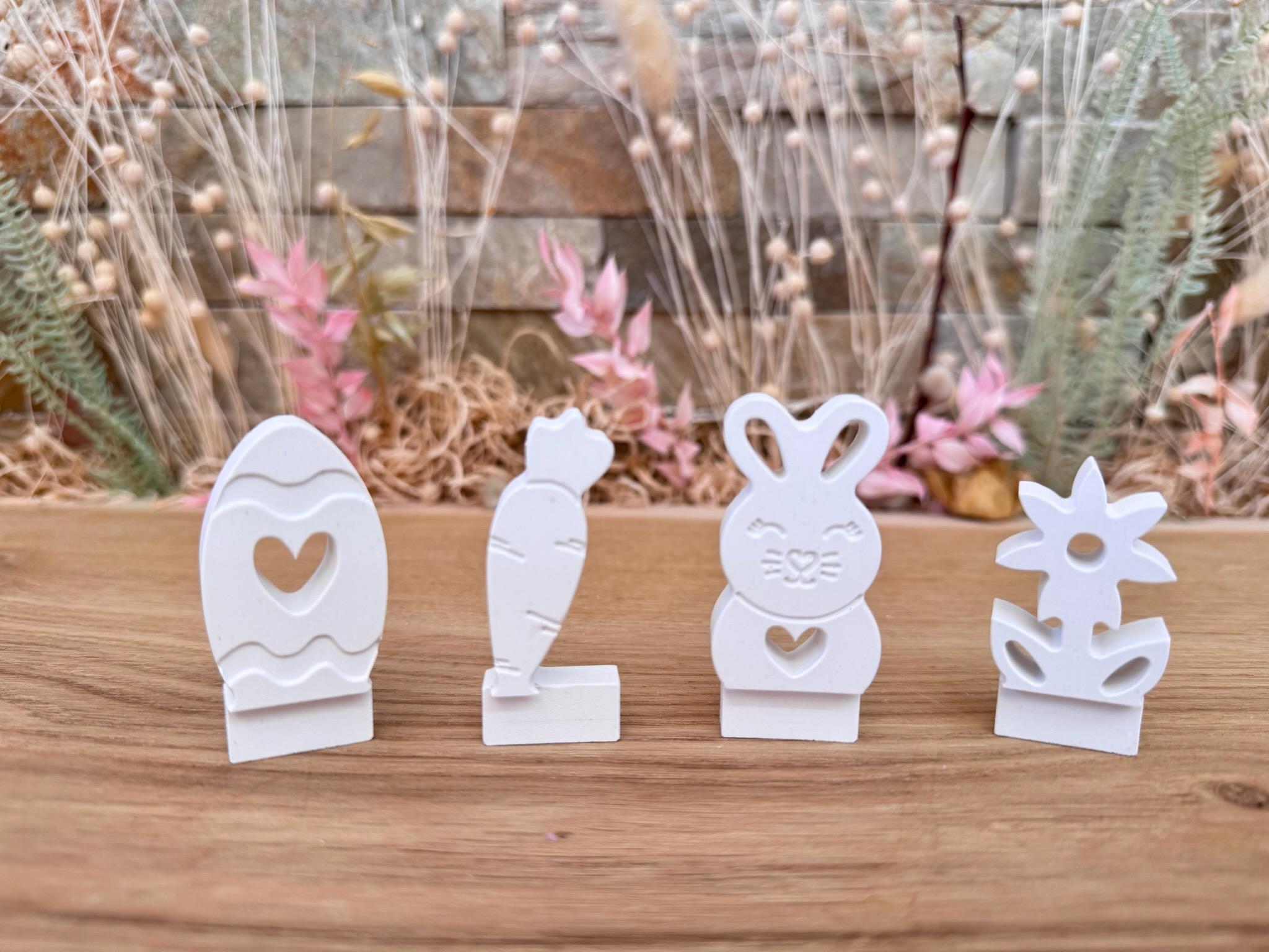 Silikon - Gießform - Klötzchenhäuser - Osterset - Klötzchen - Häuserkranz -