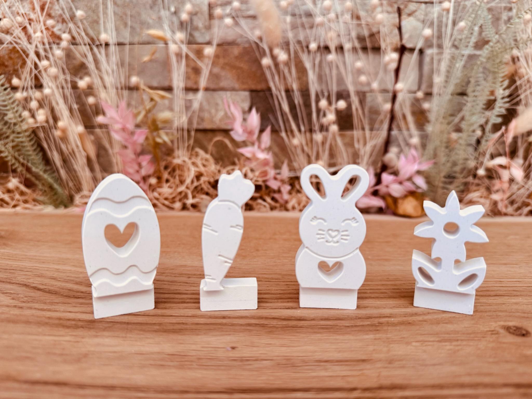 Silikon - Gießform - Klötzchenhäuser - Osterset - Klötzchen - Häuserkranz -