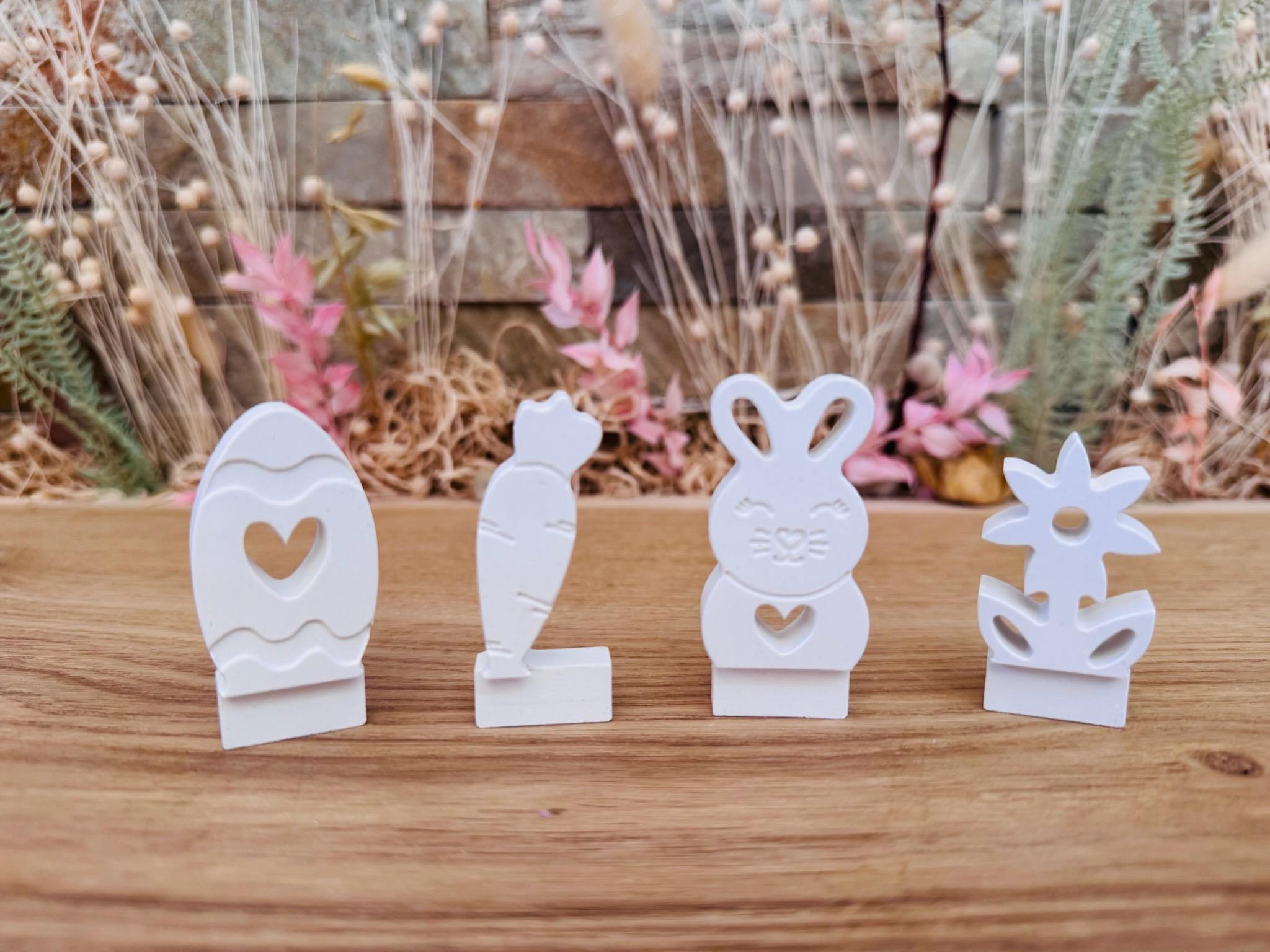 Silikon - Gießform - Klötzchenhäuser - Osterset - Klötzchen - Häuserkranz -