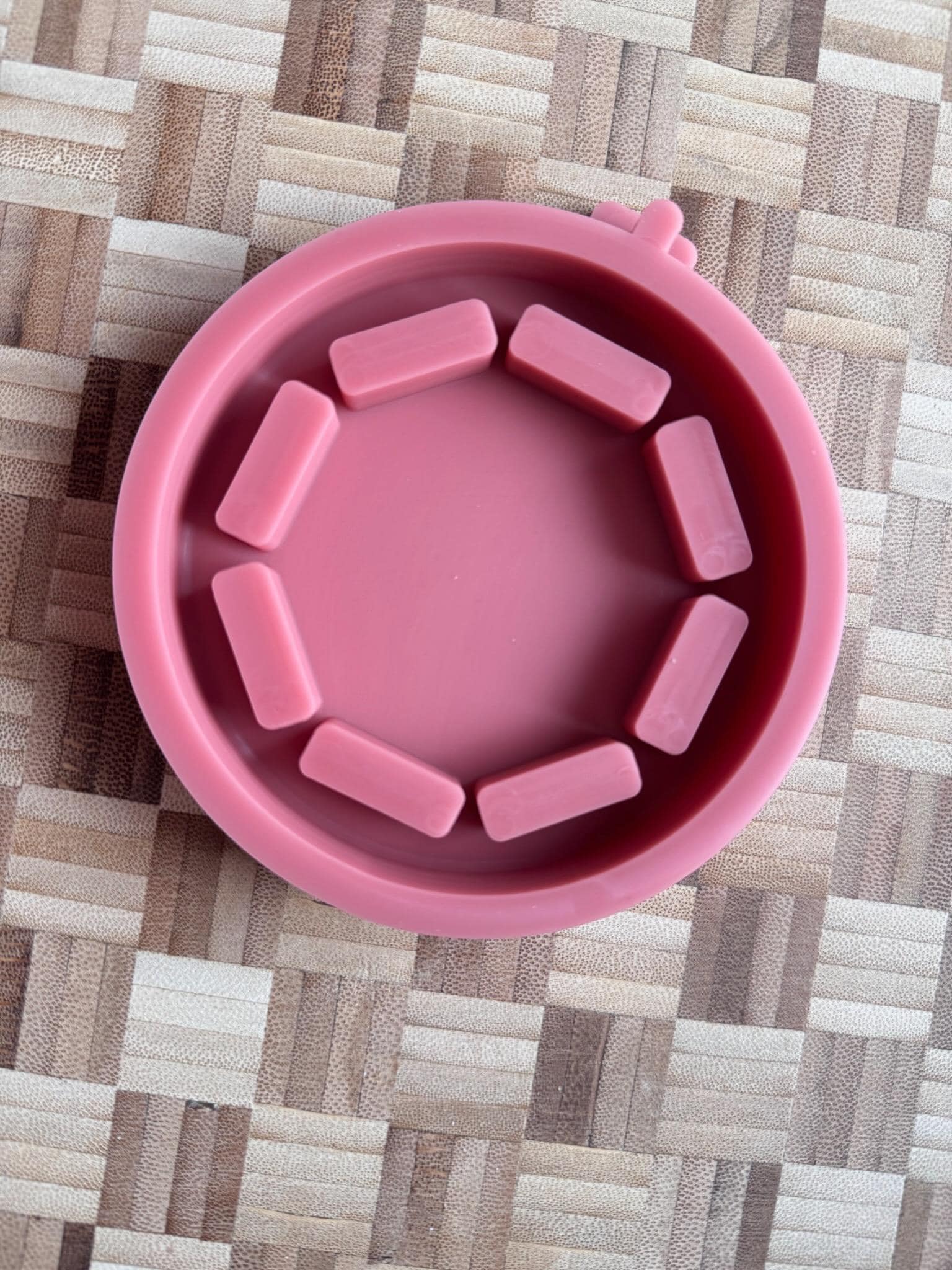 Silikon - Gießform - Klötzchenhäuser Grundplatte 2 - Klein - Klötzchen - Häuserkranz -