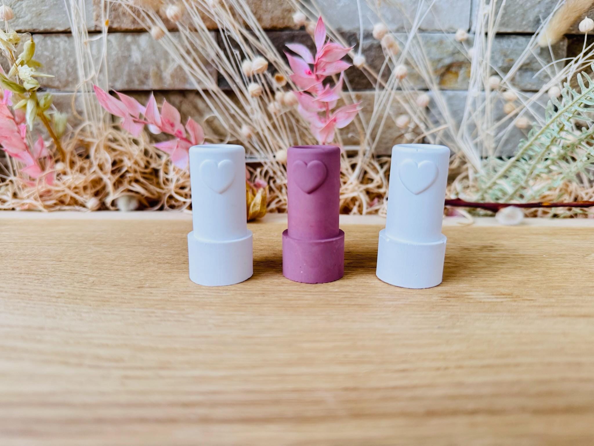 Silikon - Gießform -Mini Vasen für unsere Adventskranzplatte -Baumstabkerzenhalter - Klötzchen - Häuserkranz -