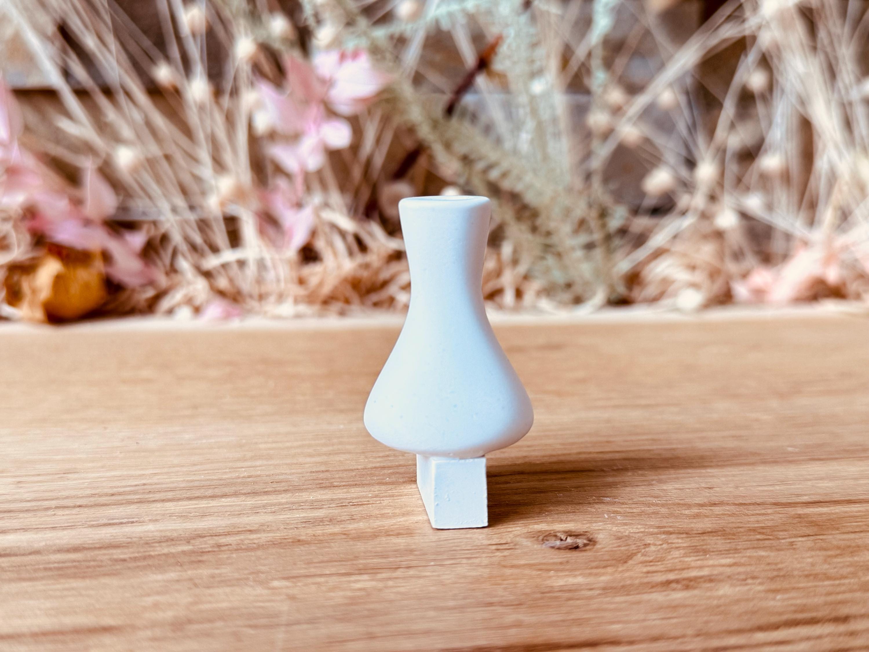 Silikon - Gießform - Mini Vase für unsere Häuserkranzplatten- schmale Vase - Stecksystem - Klötzchen - Häuserkranz -