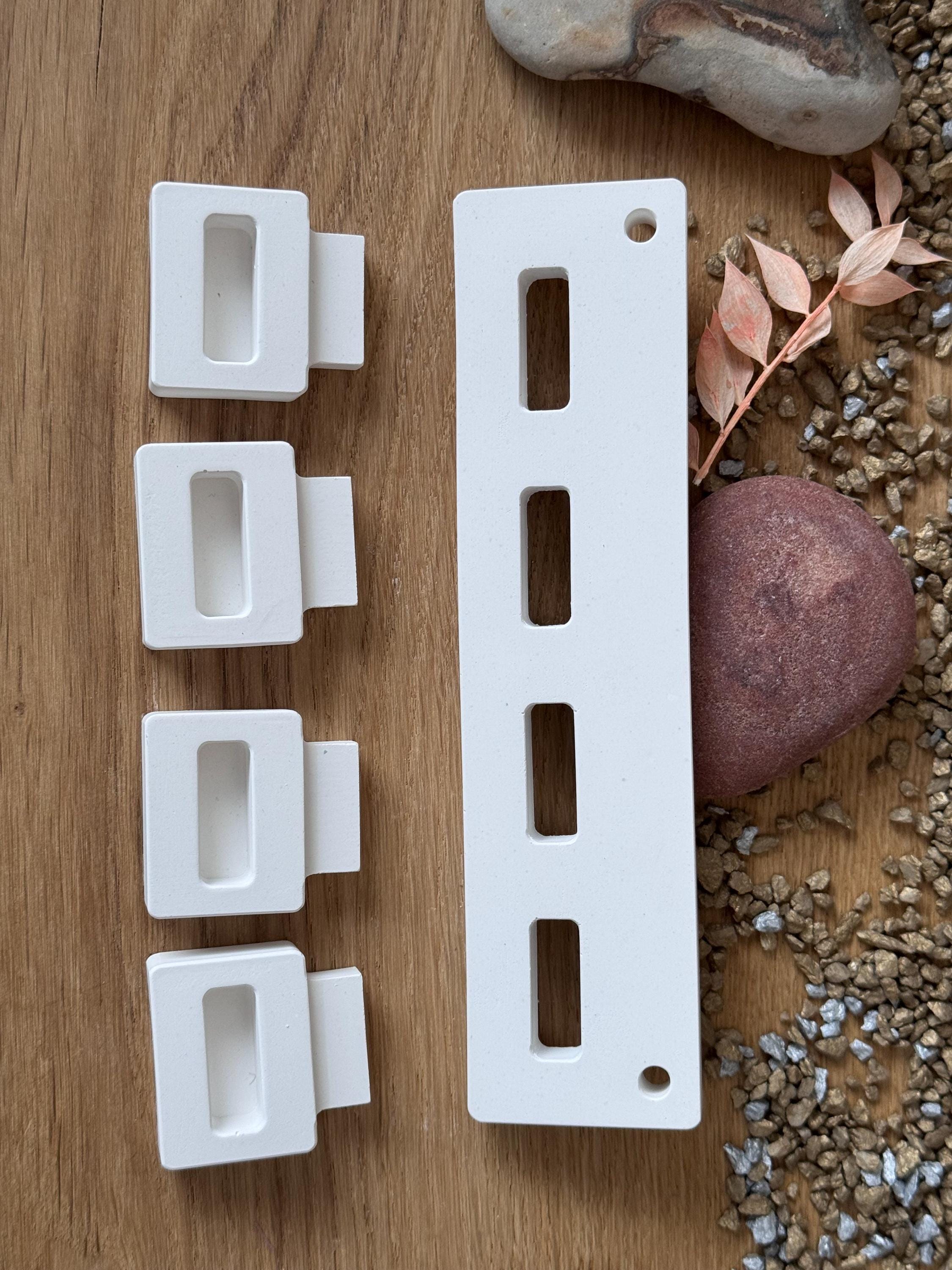 Silikon - Gießform - 4er Wandhalterung für Häuserkranz-Formen – passend für unsere Häuserkranzformen