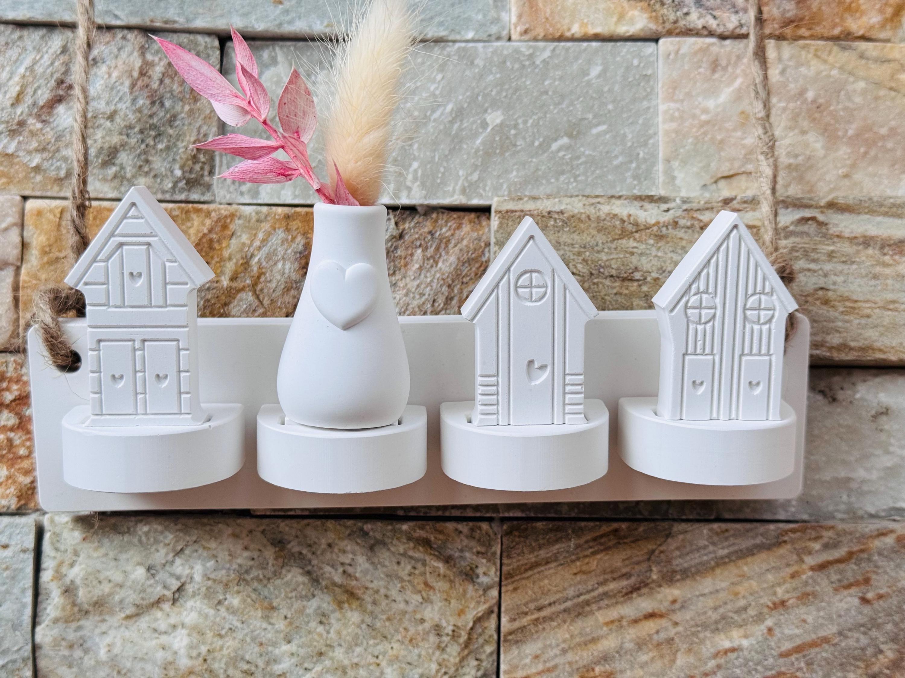 Silikon - Gießform - 4er Wandhalterung für Häuserkranz-Formen – passend für unsere Häuserkranzformen