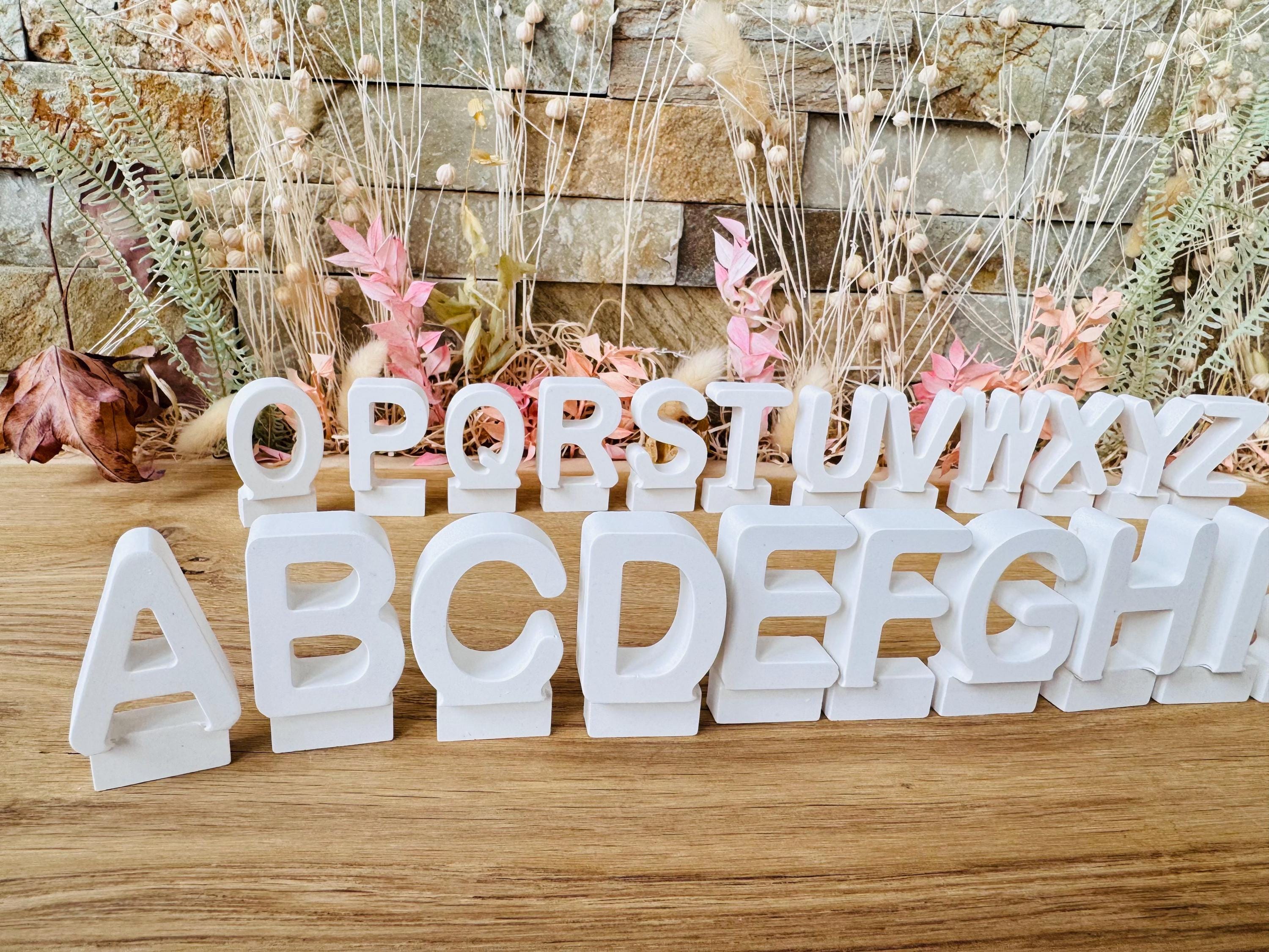 Silikon - Gießform - Buchstabenmatte - Klötzchen - Häuserkranz -