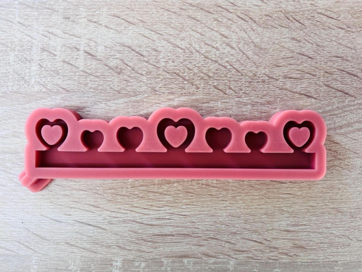 Silikon Gießform Herzen für unseren 2er Sockel Klötzchen Häuserkranz – Ansicht 8