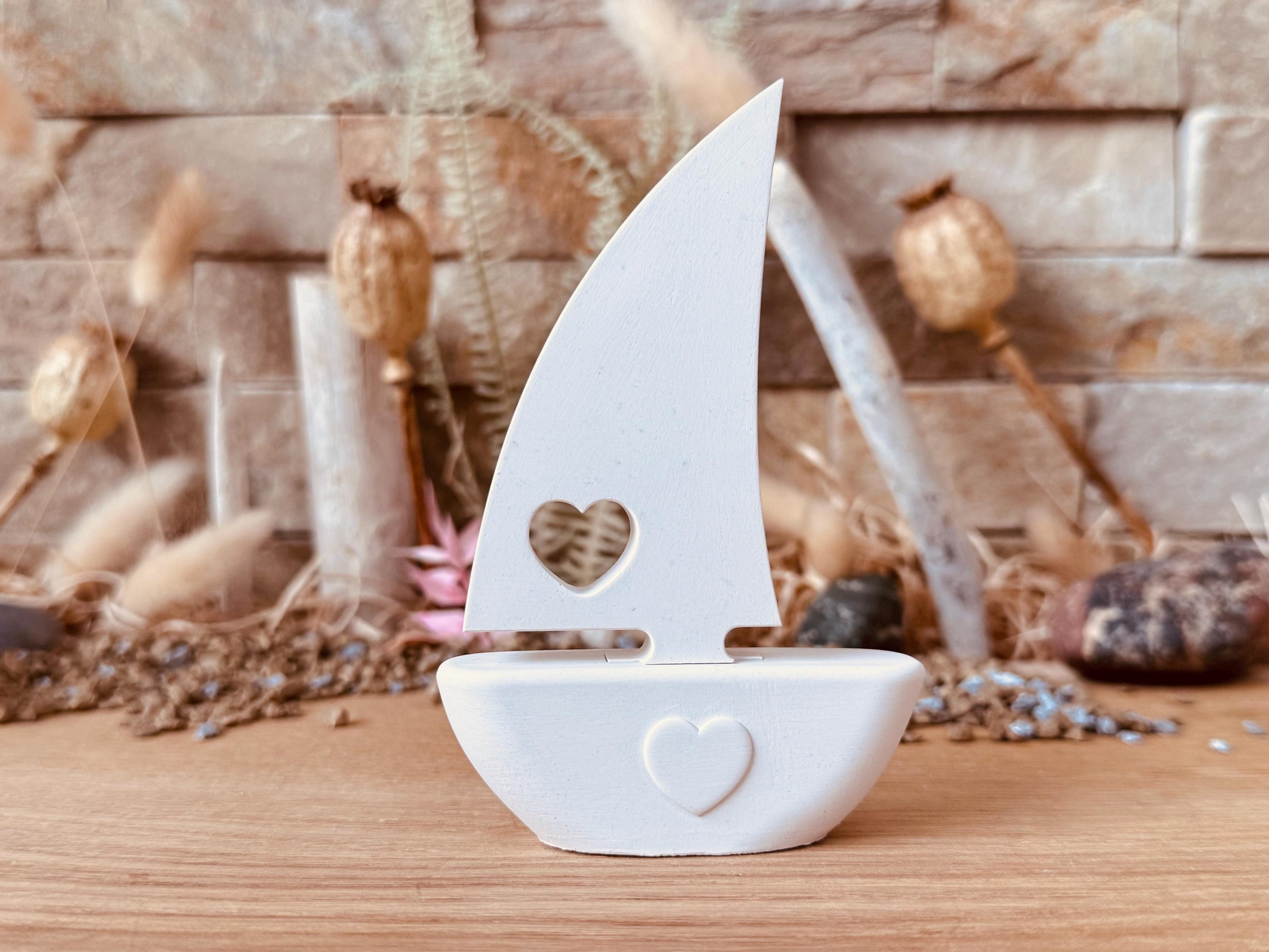 Silikon - Gießform -Silikonform Segel 4 Hoch – Passend zur Boot-Grundform - Klötzchen - Häuserkranz -