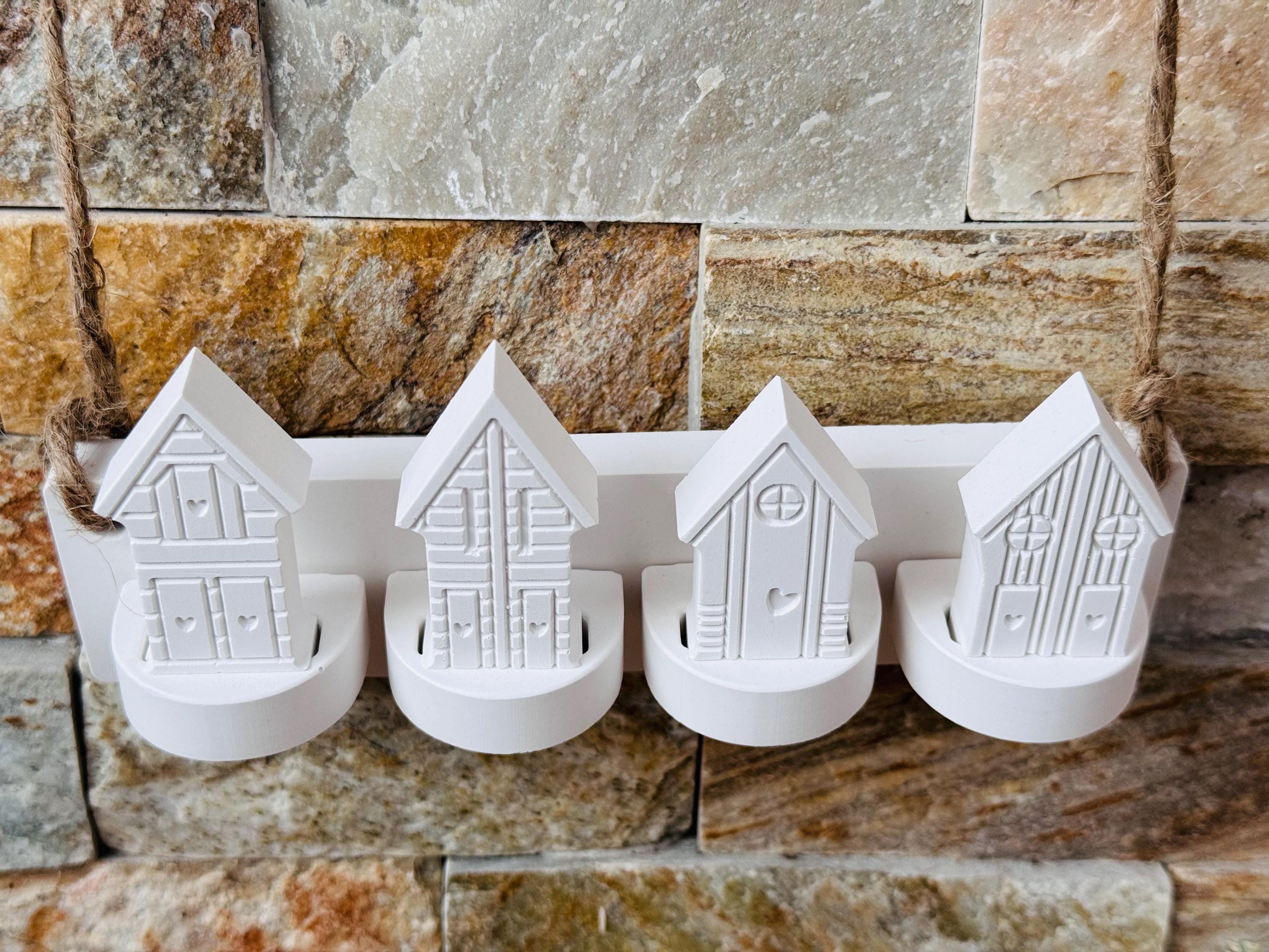 Silikon - Gießform - 4er Wandhalterung für Häuserkranz-Formen – passend für unsere Häuserkranzformen
