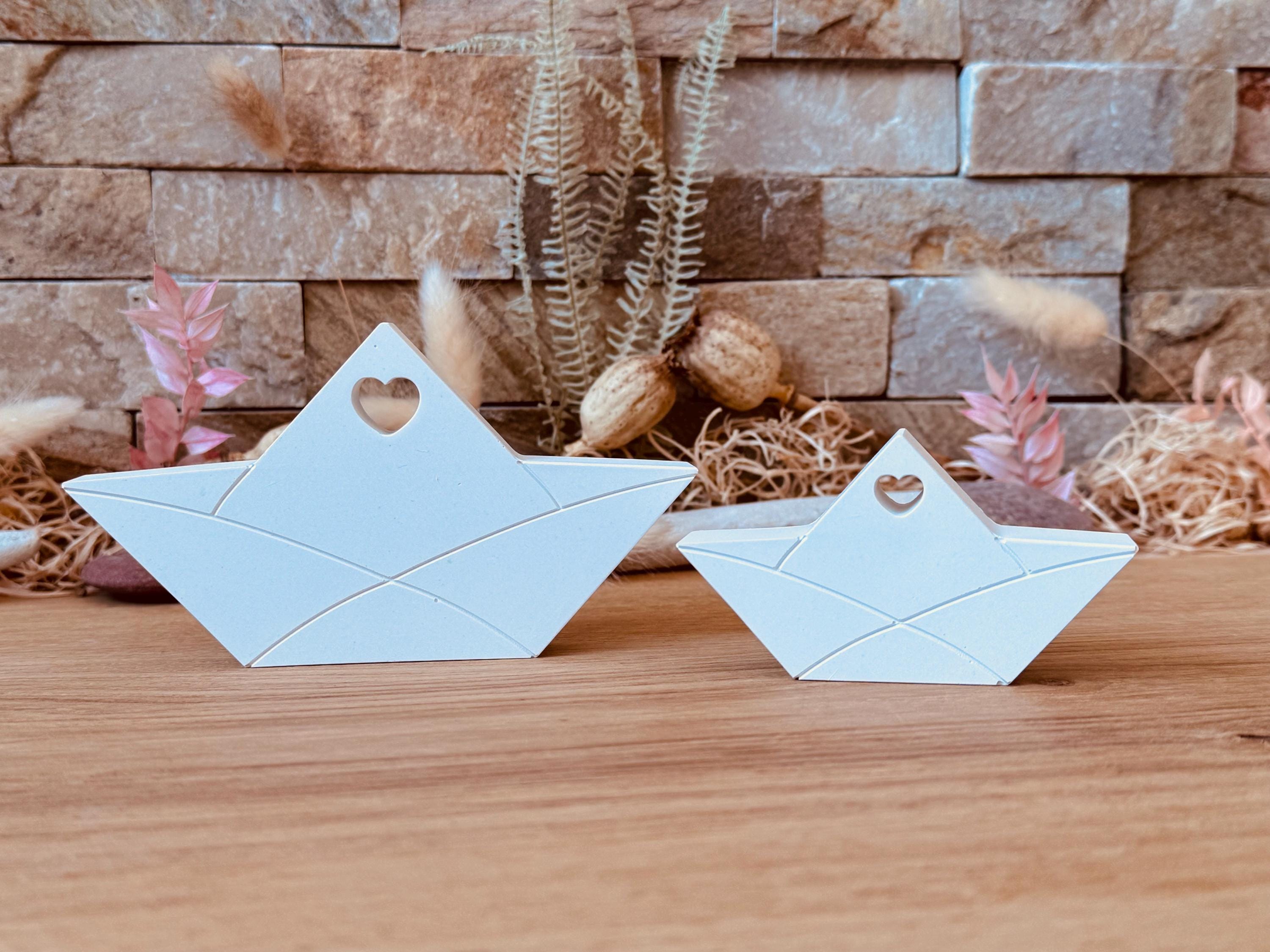 Silikon - Gießform - Papierboot -