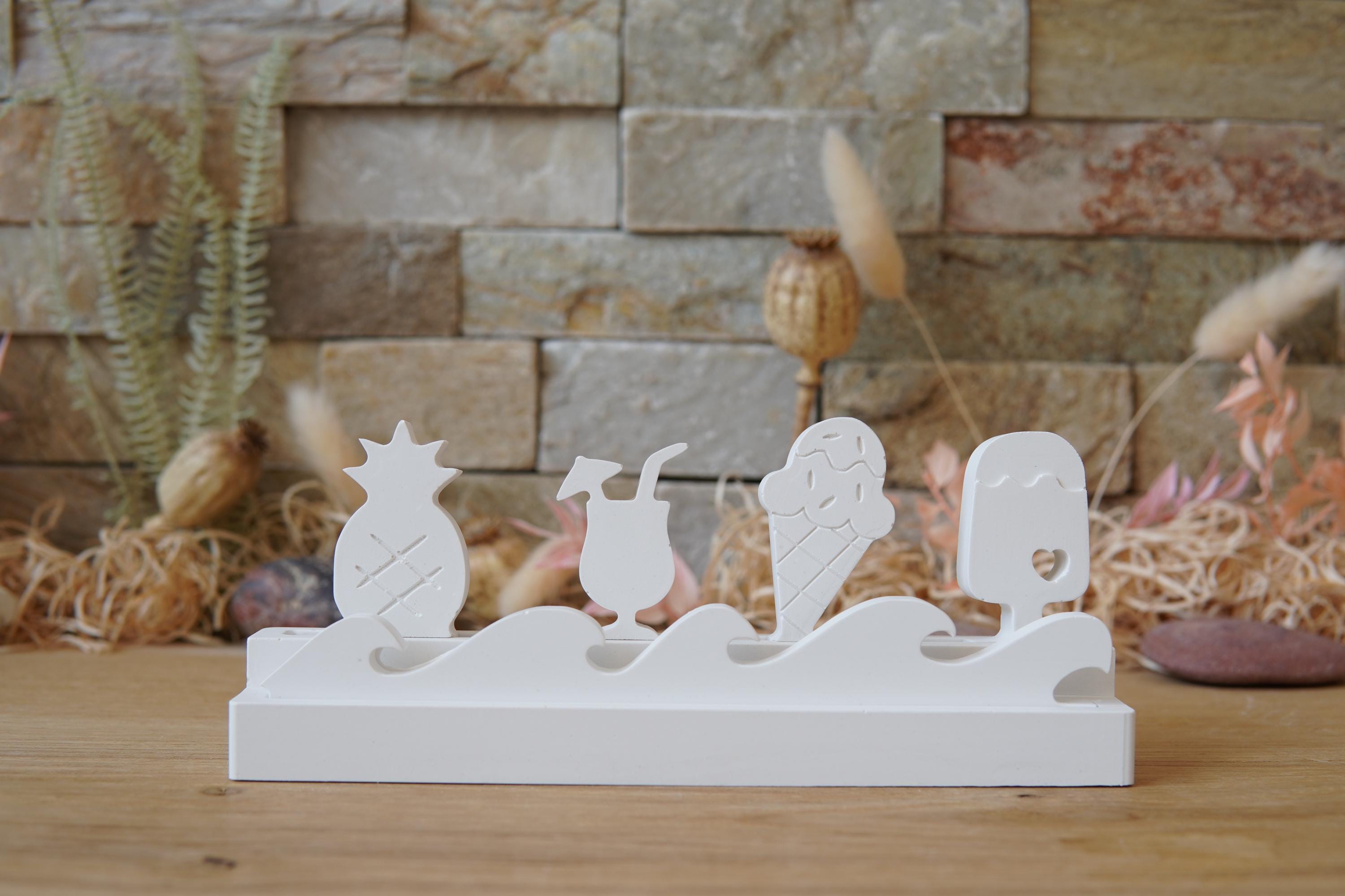 Silikon - Gießform - Klötzchenhäuser - Sommerlaune - Klötzchen - Häuserkranz -