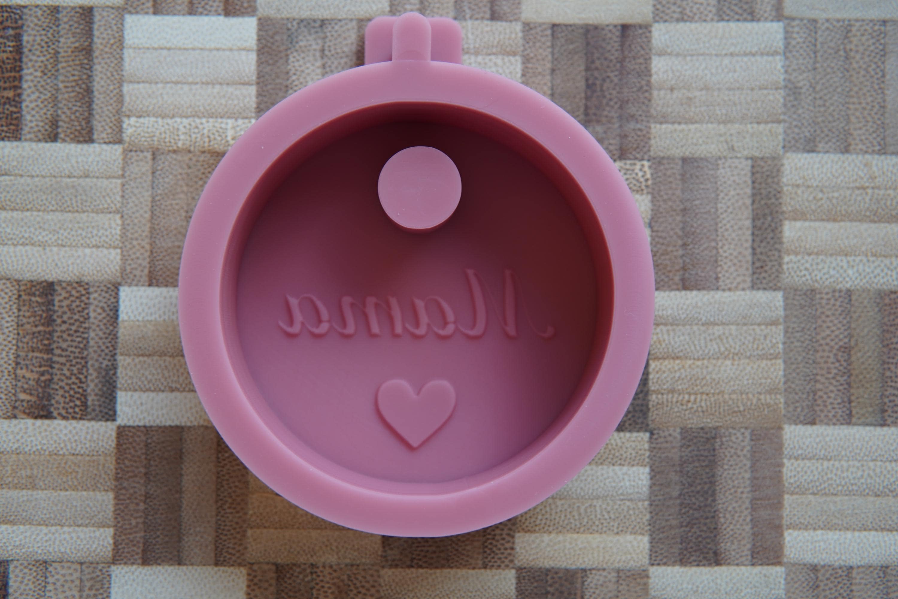 Silikon - Gießform - Baumstabkerzenteller "Mama" -