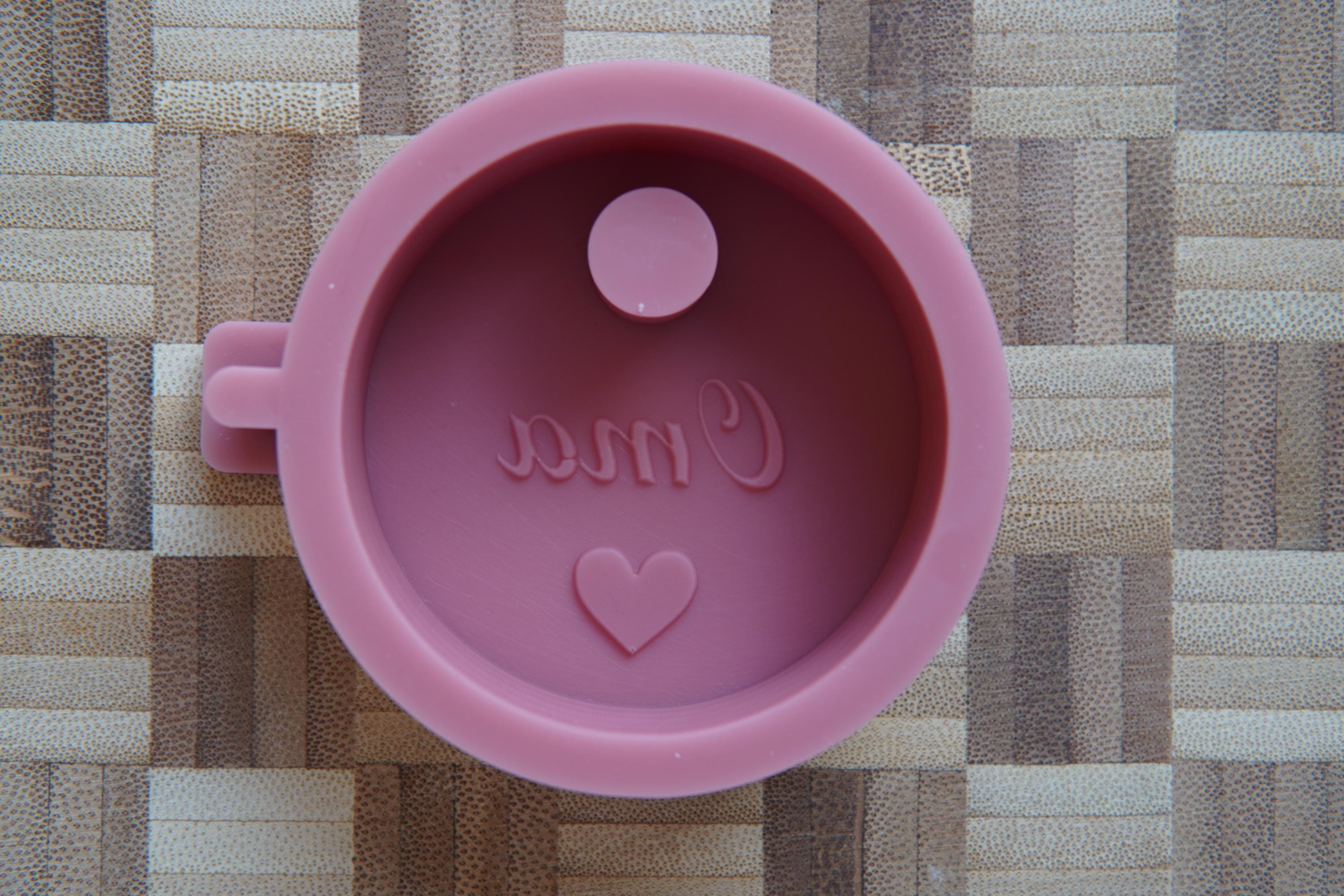 Silikon - Gießform - Baumstabkerzenteller "Oma" -