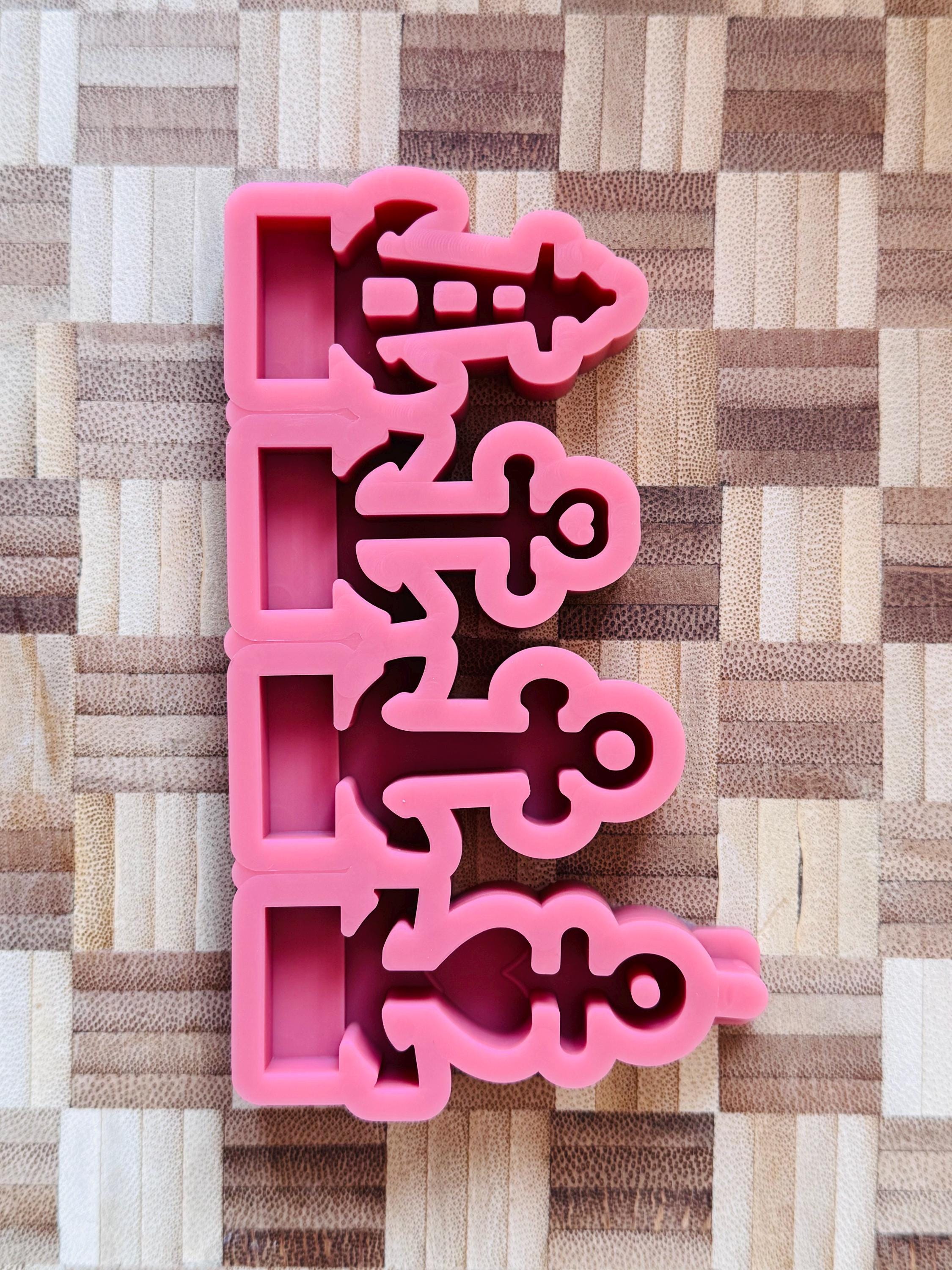 Silikon - Gießform - Klötzchenhäuser - 4er Anker - Klötzchen - Häuserkranz -