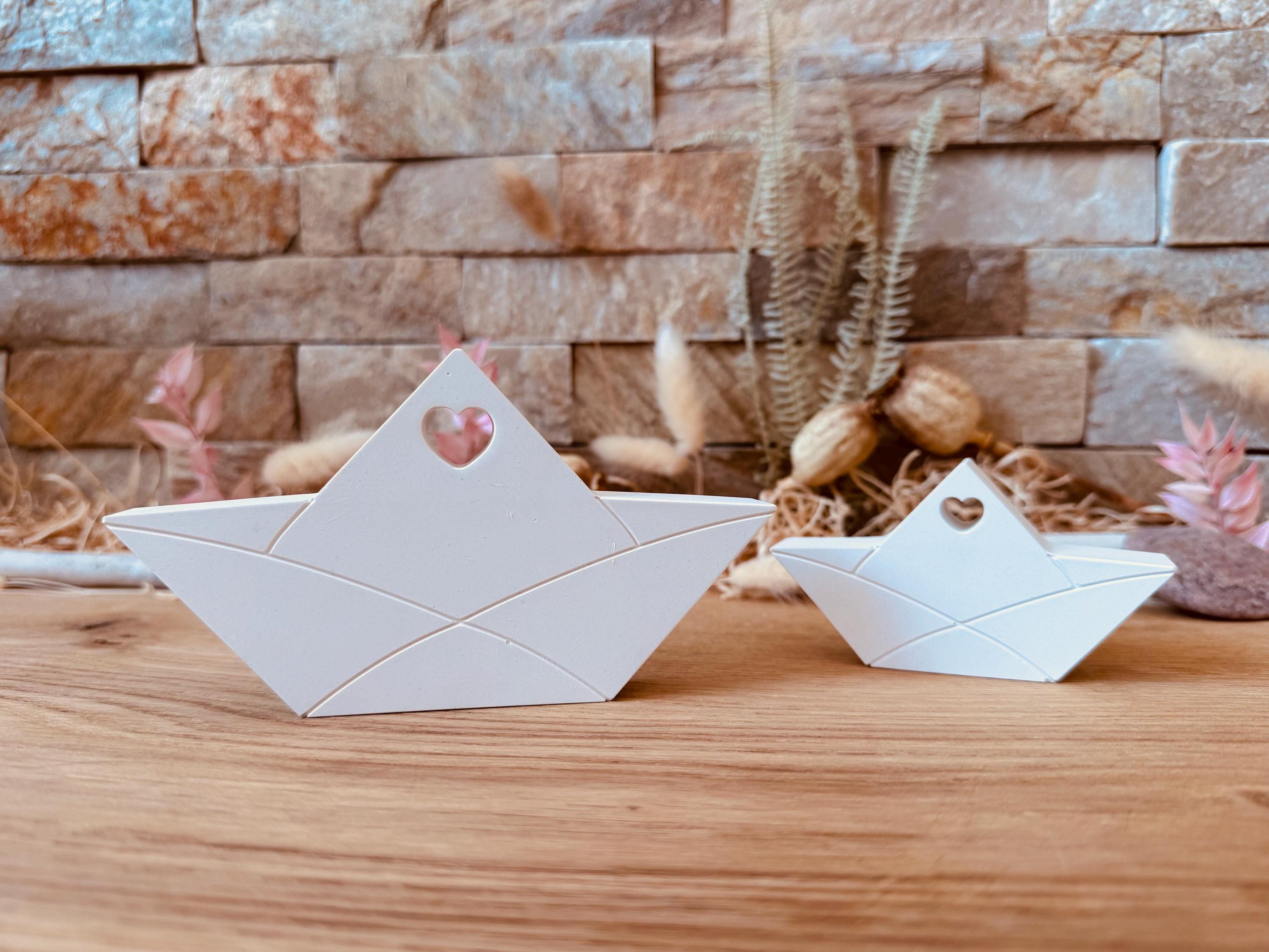 Silikon - Gießform - Papierboot -