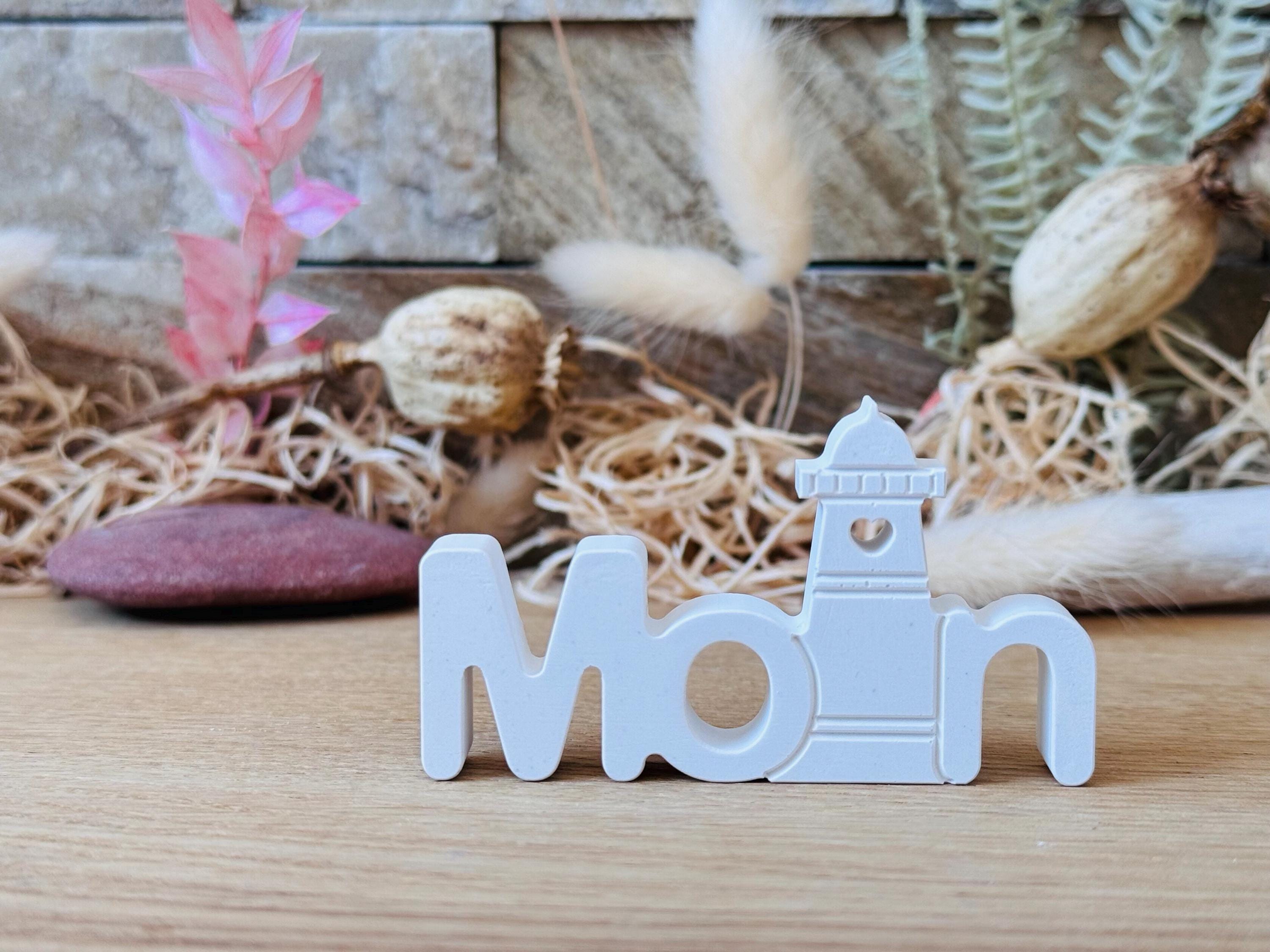 Silikon - Gießform - Moin Schriftzug -