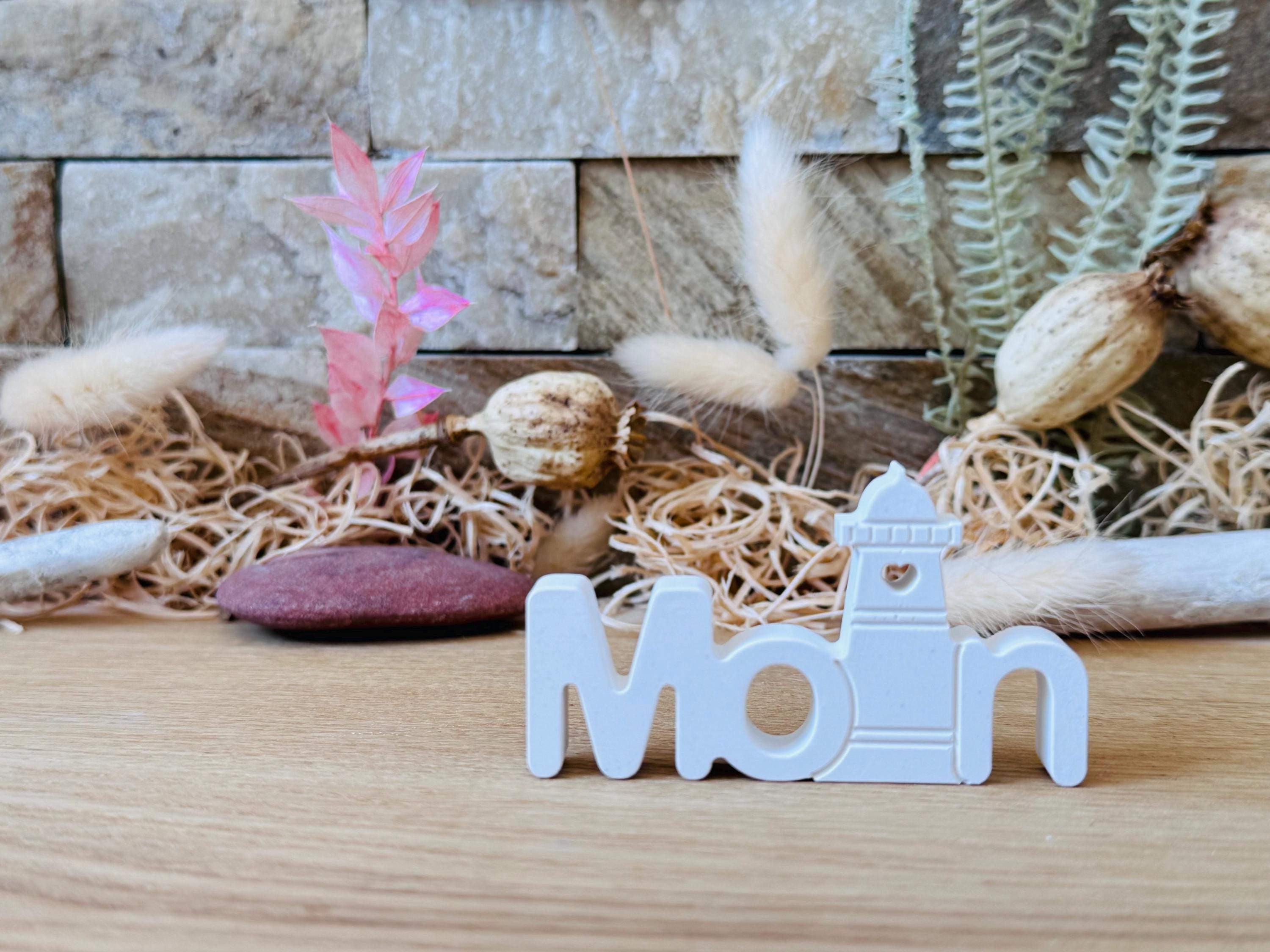 Silikon - Gießform - Moin Schriftzug -