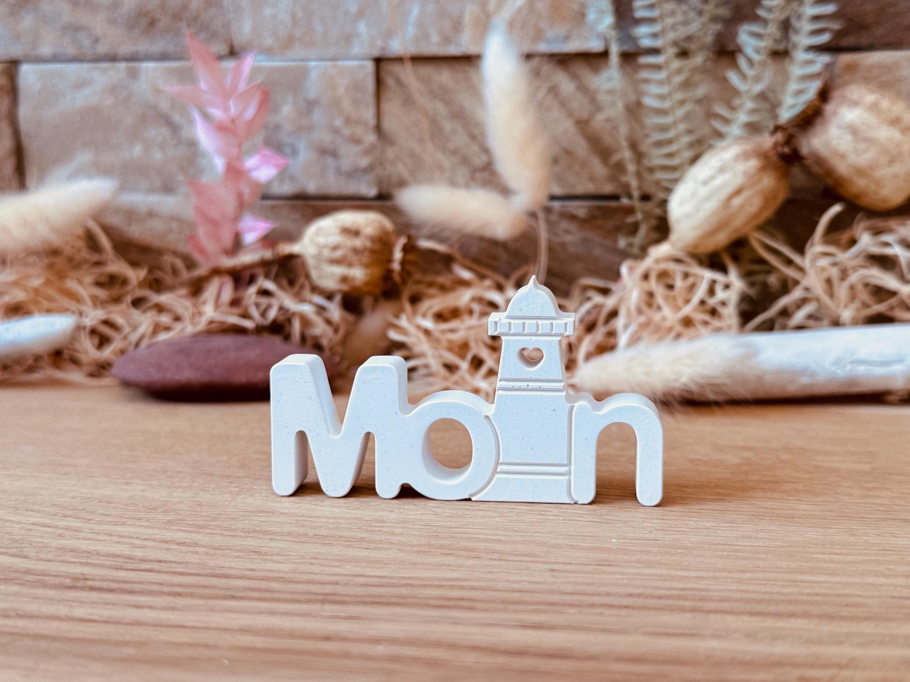 Silikon - Gießform - Moin Schriftzug -