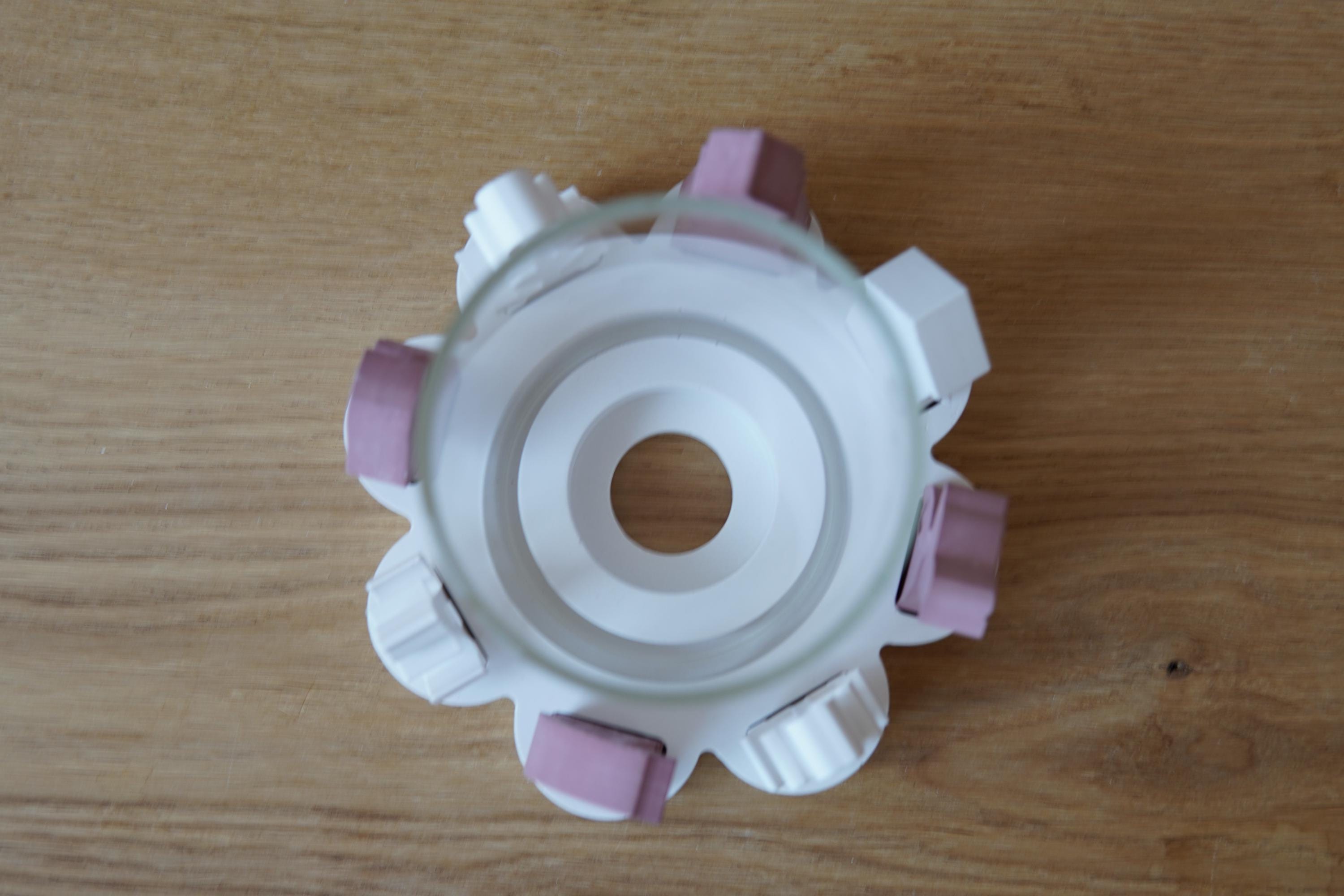 Silikon - Gießform - Klötzchenhäuser - Blumenwindlicht - Fackelhalter - Klötzchen - Häuserkranz -