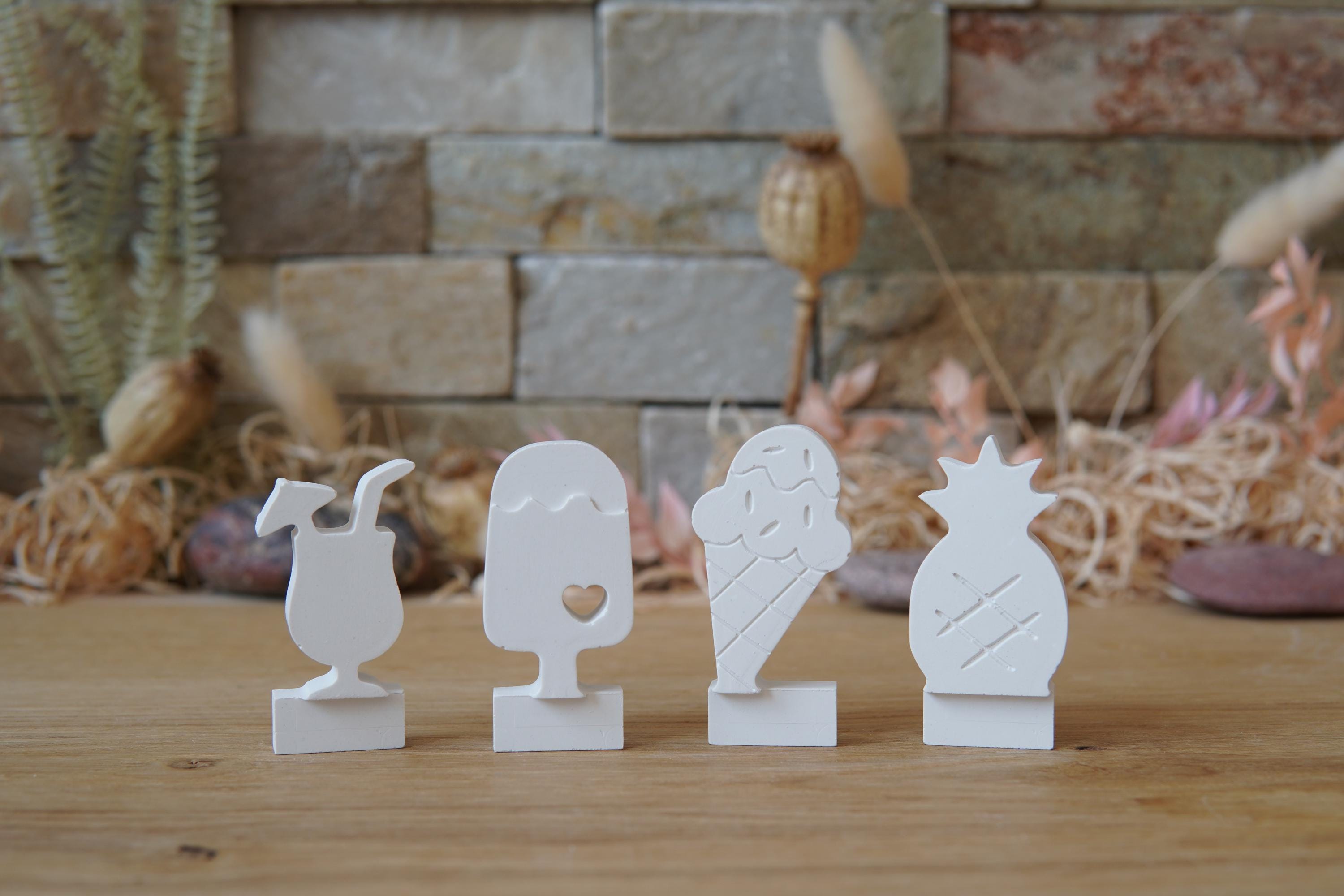 Silikon - Gießform - Klötzchenhäuser - Sommerlaune - Klötzchen - Häuserkranz -