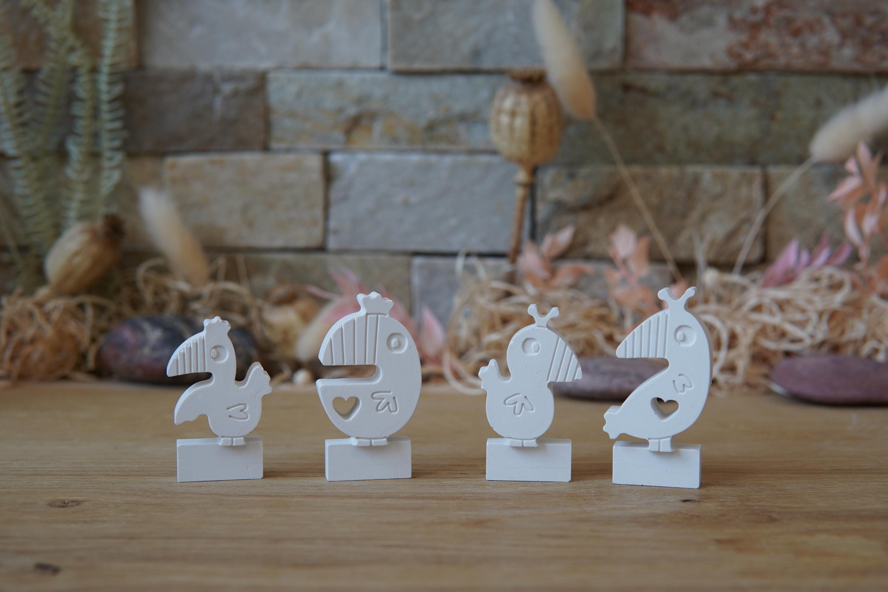 Silikon - Gießform - Klötzchenhäuser - Papagei - Klötzchen - Häuserkranz -