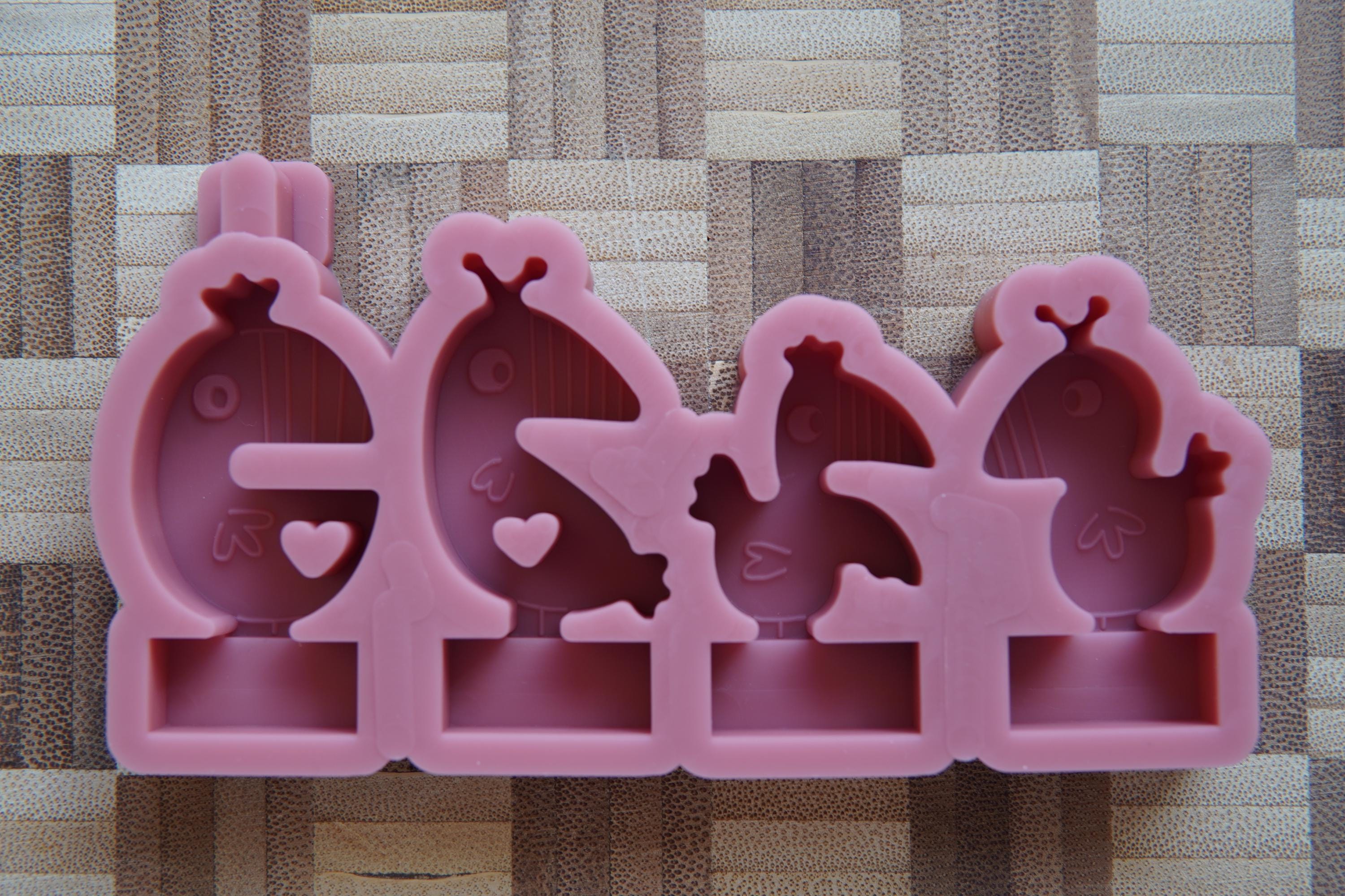 Silikon - Gießform - Klötzchenhäuser - Papagei - Klötzchen - Häuserkranz -