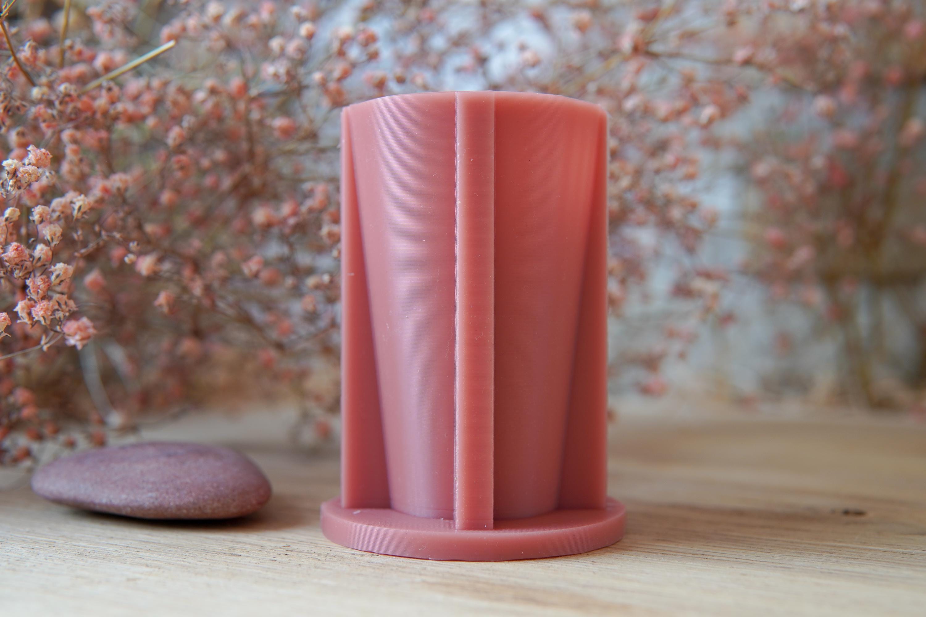 Silikon - Gießform -Schutzengel mit Rillen - Engel -