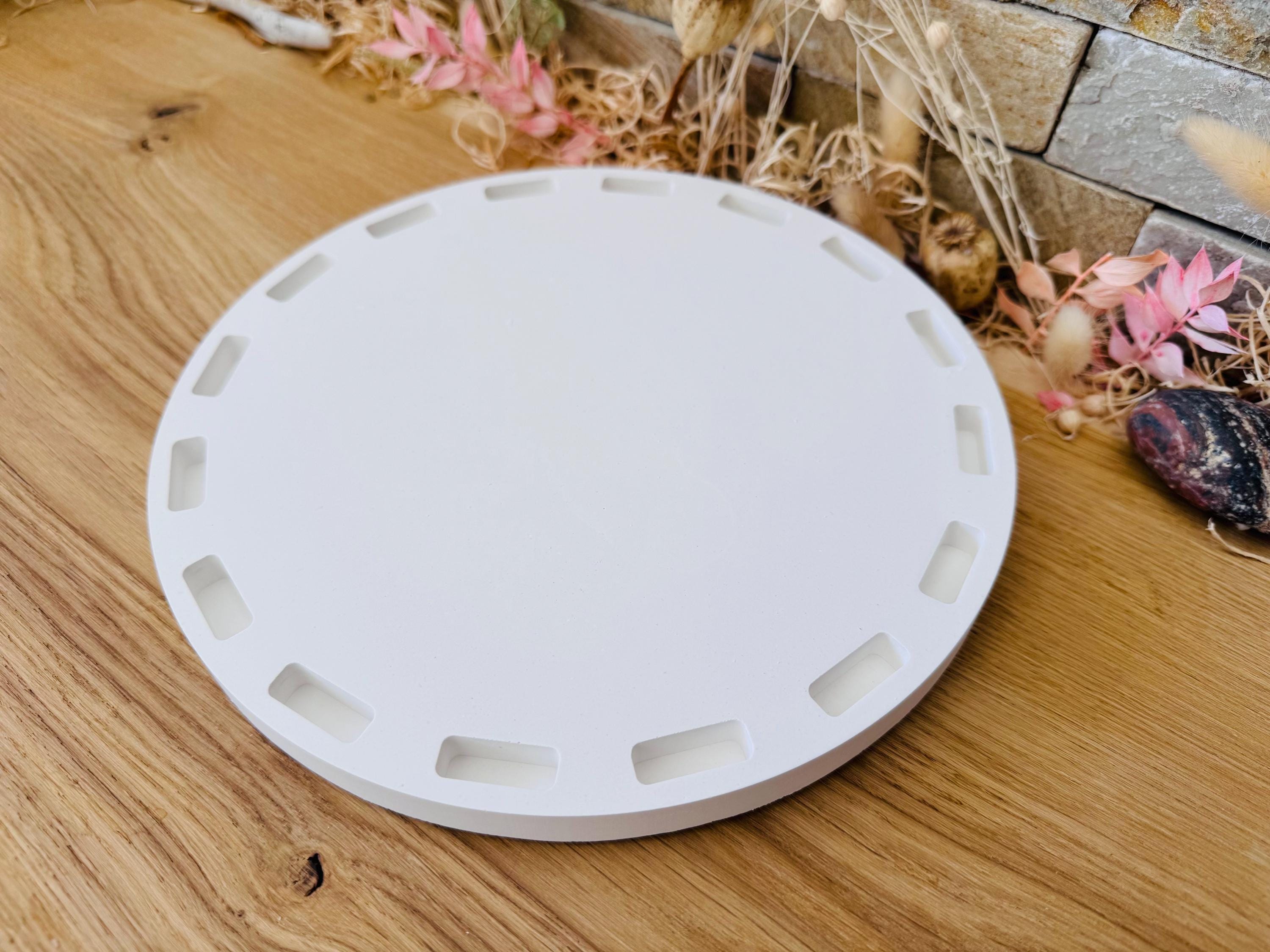 Silikon - Gießform - Klötzchenhäuser Grundplatte 22cm - Klötzchen - Häuserkranz -