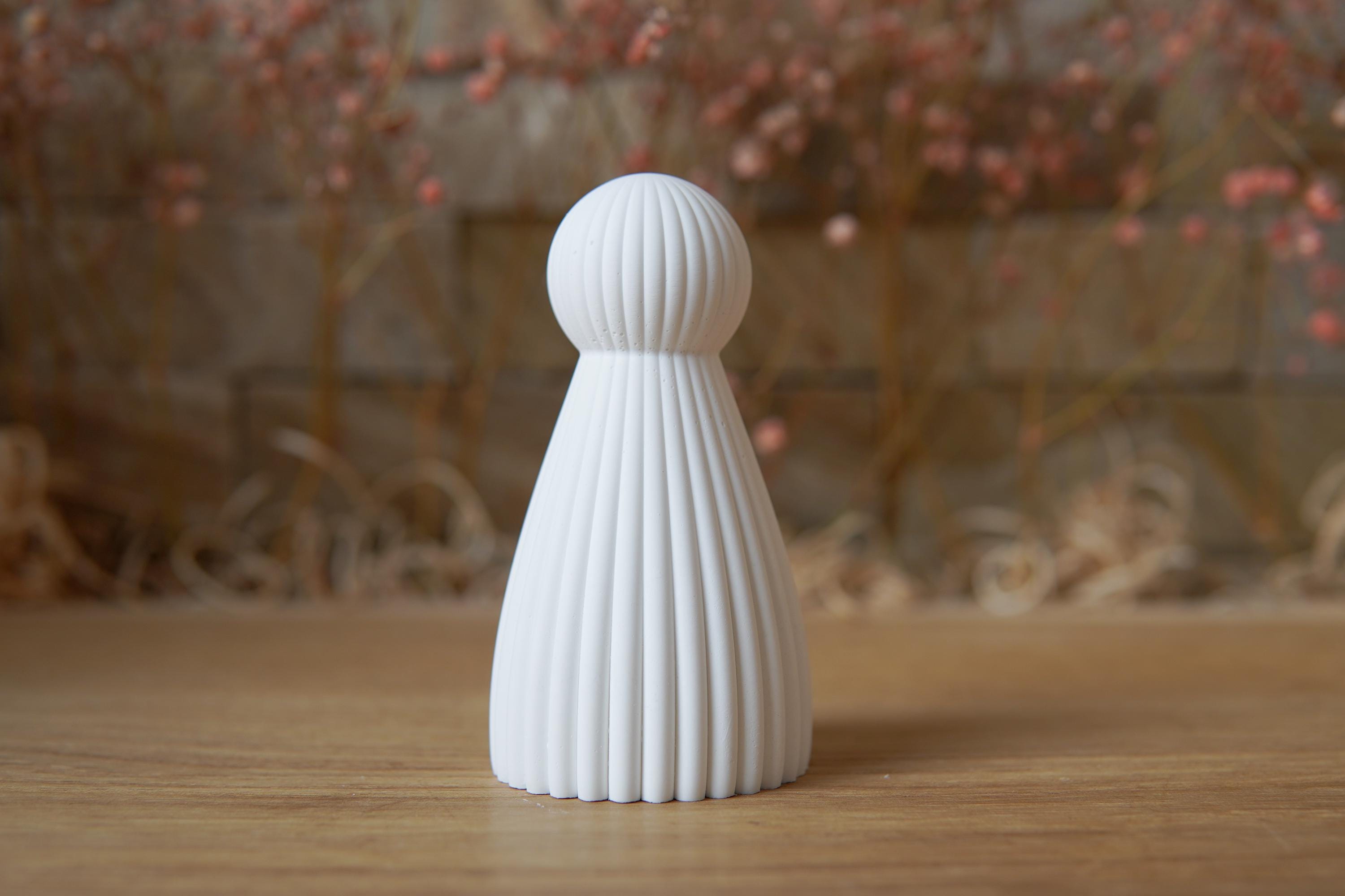 Silikon - Gießform -Schutzengel mit Rillen - Engel -