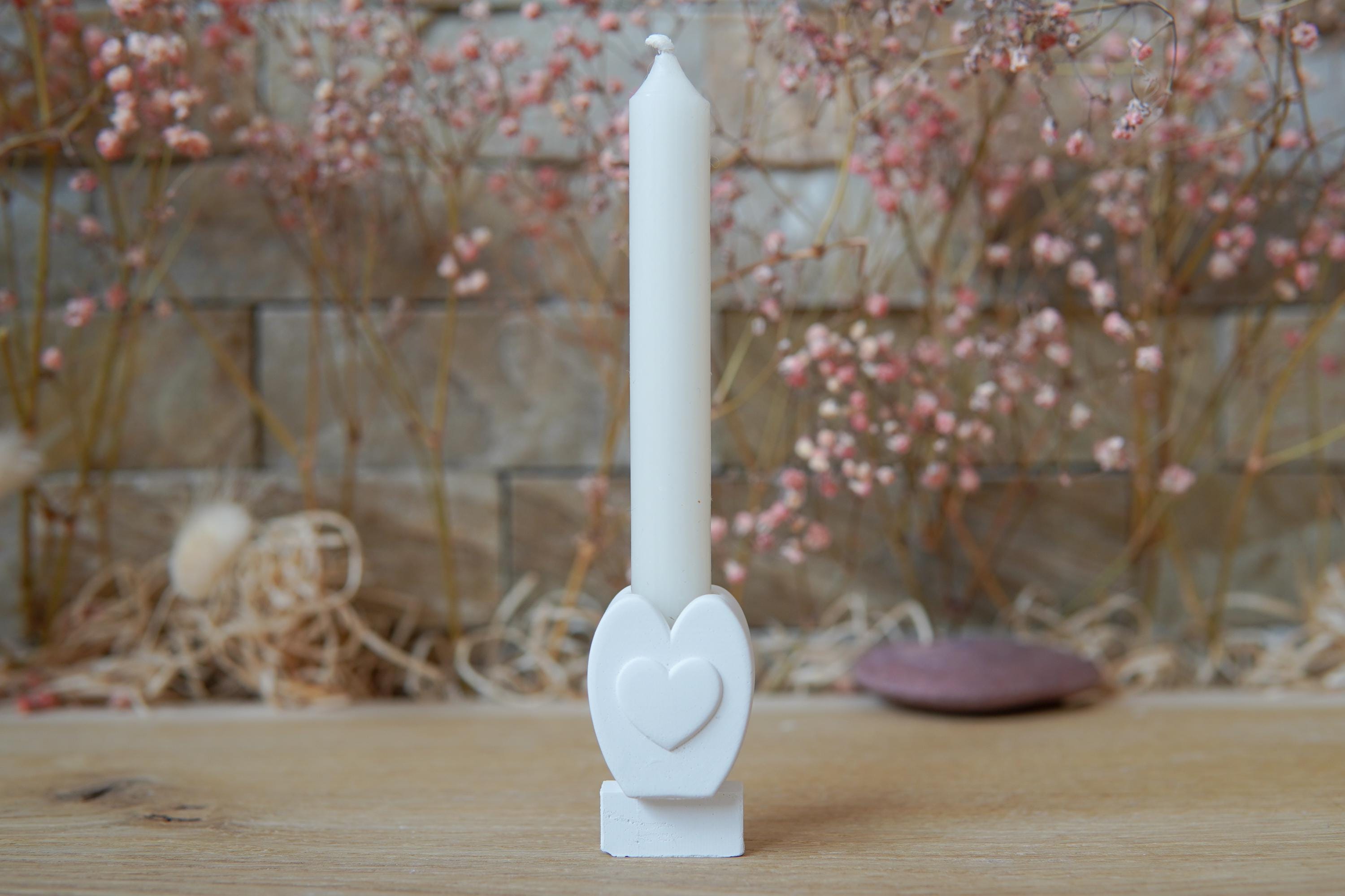 Silikon - Gießform - Mini Vase für unsere Häuserkranzplatten- Herzsockel Vase - Stecksystem - Klötzchen - Häuserkranz -