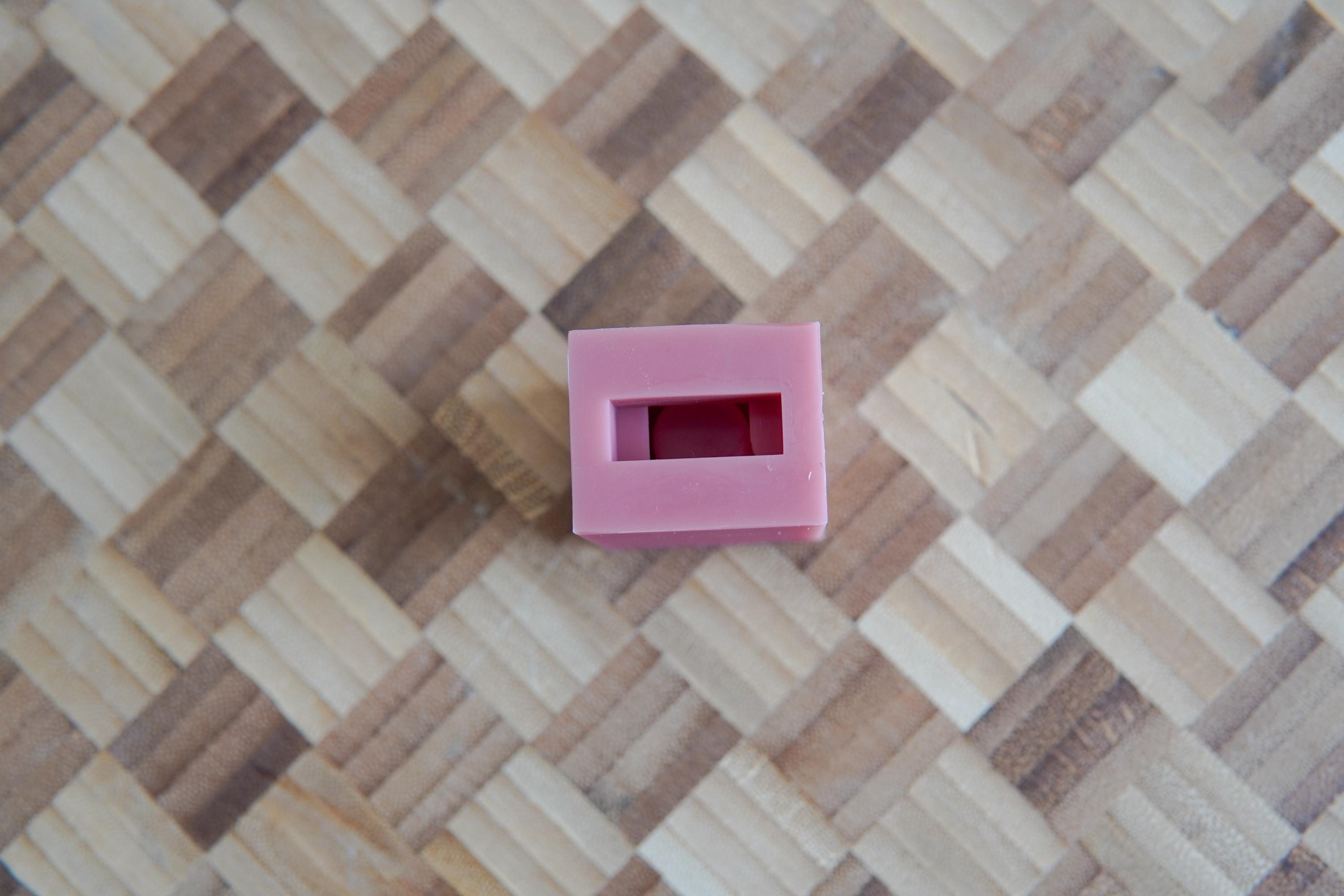 Silikon - Gießform - Mini Vase für unsere Häuserkranzplatten- Herzsockel Vase - Stecksystem - Klötzchen - Häuserkranz -