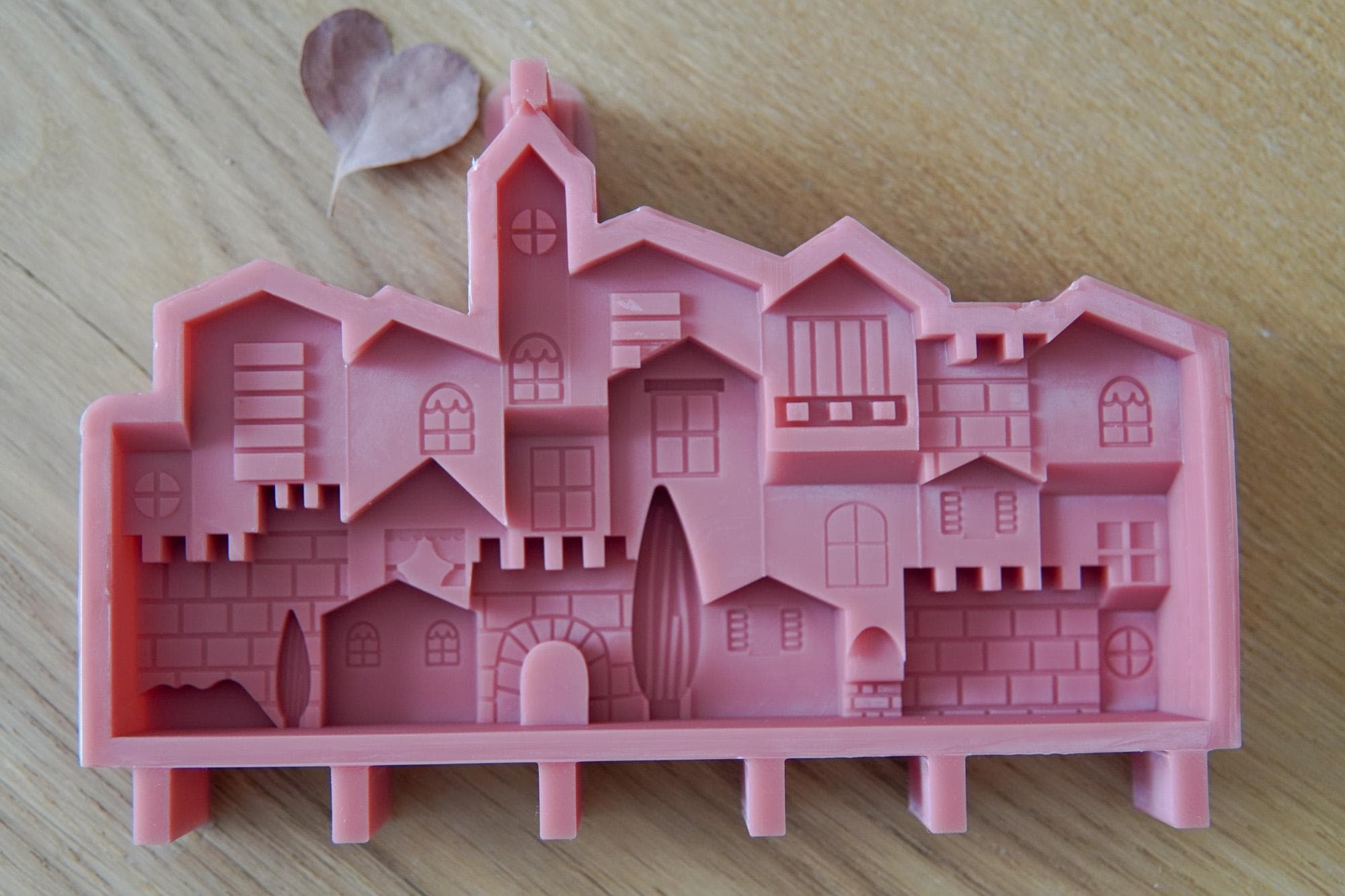 Silikon – Gießform – Mini-Stadt – passend für Holzklötzchen –