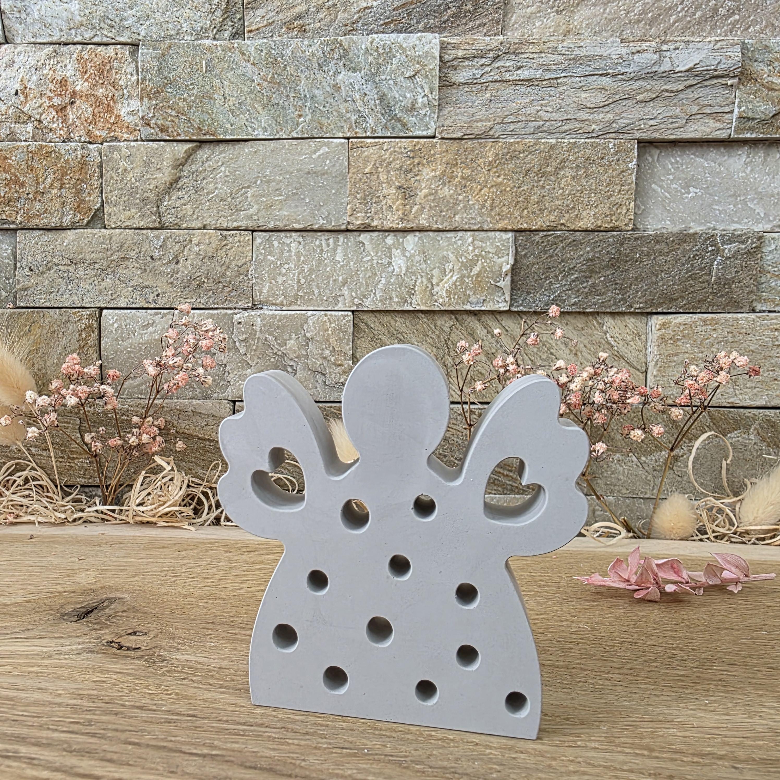 Silikon – Gießform – Lichtengel – mit vielen Lichtpunkten zum Hinstellen -