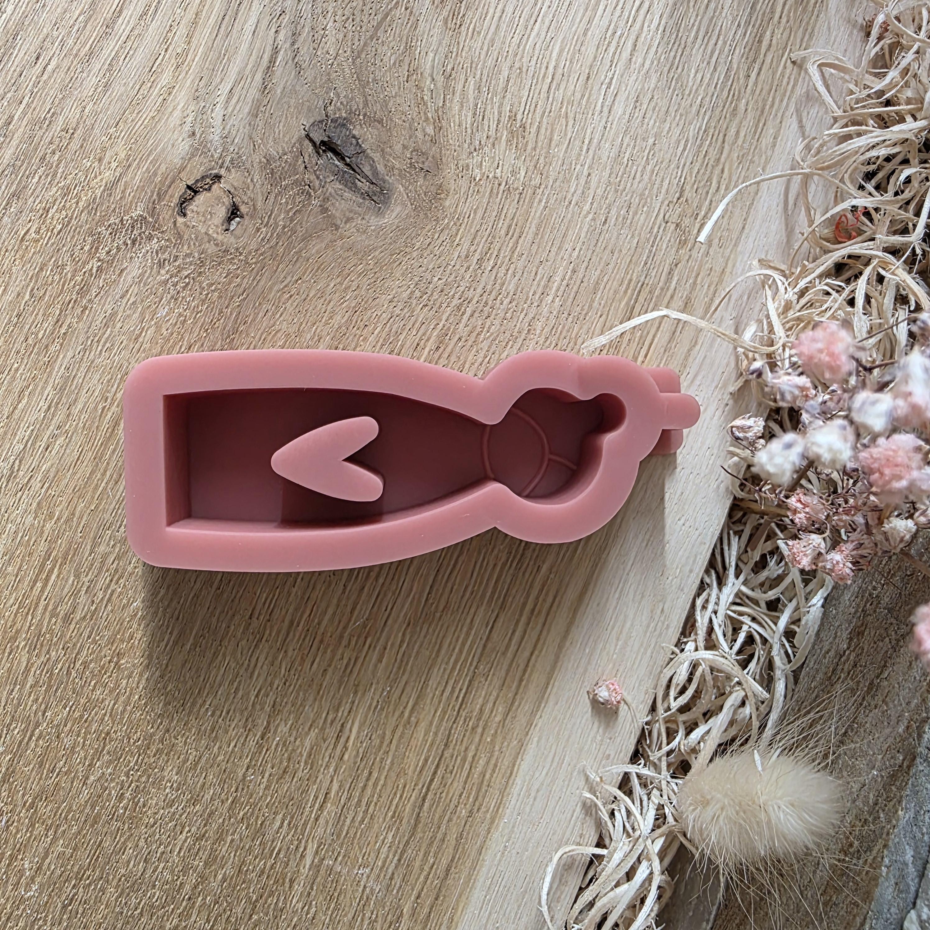 Silikon – Gießform – Zopfmädchen 1 – schlicht & kombinierbar -