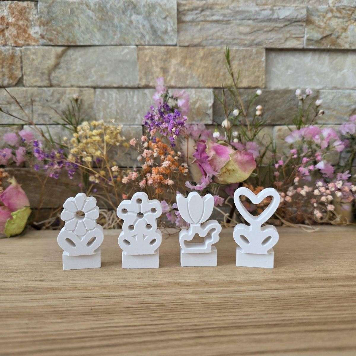 Silikon-Gießform Steckform Frühlingsblüten 4 – Ansicht 2