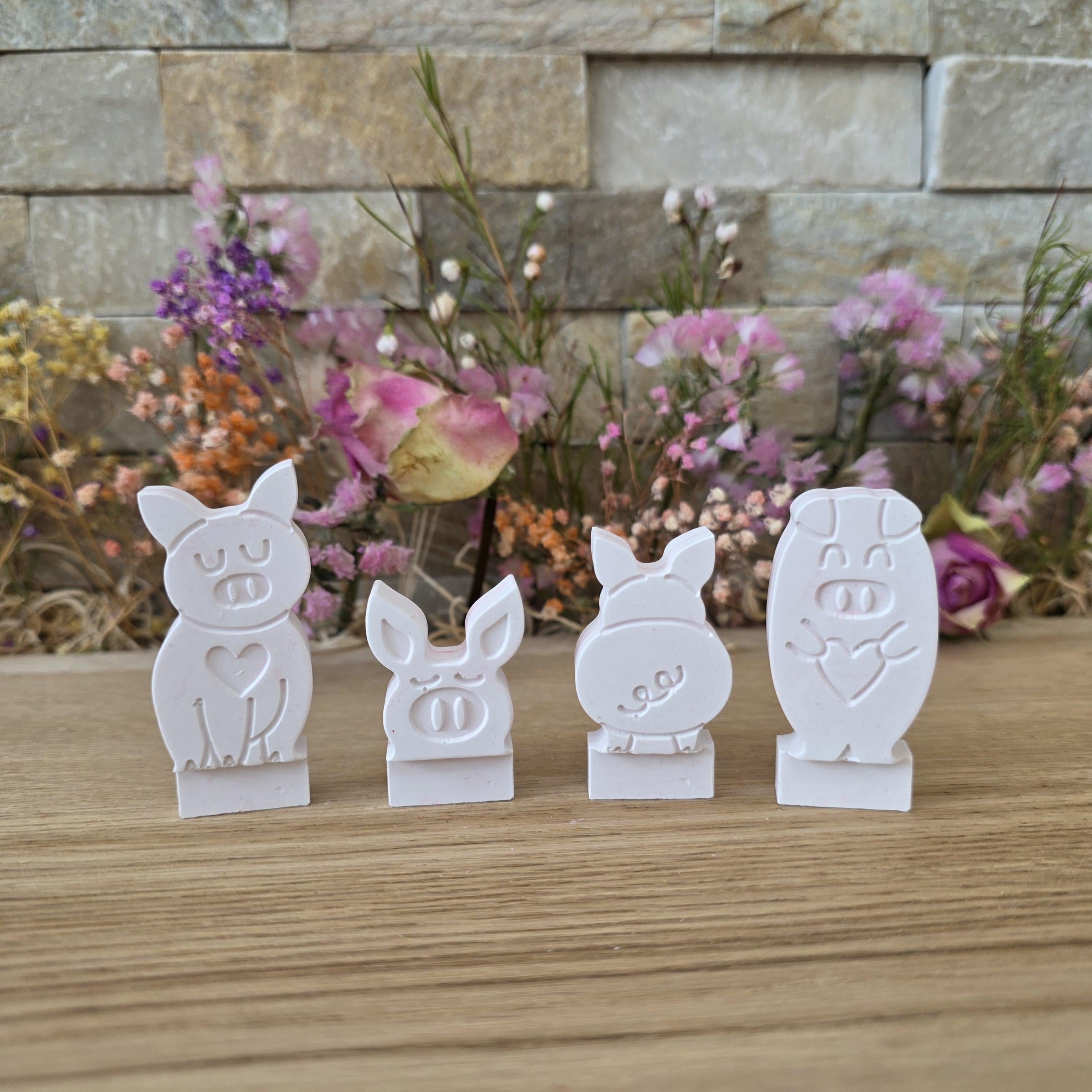 Silikon – Gießform – Steckform Schweineglück -