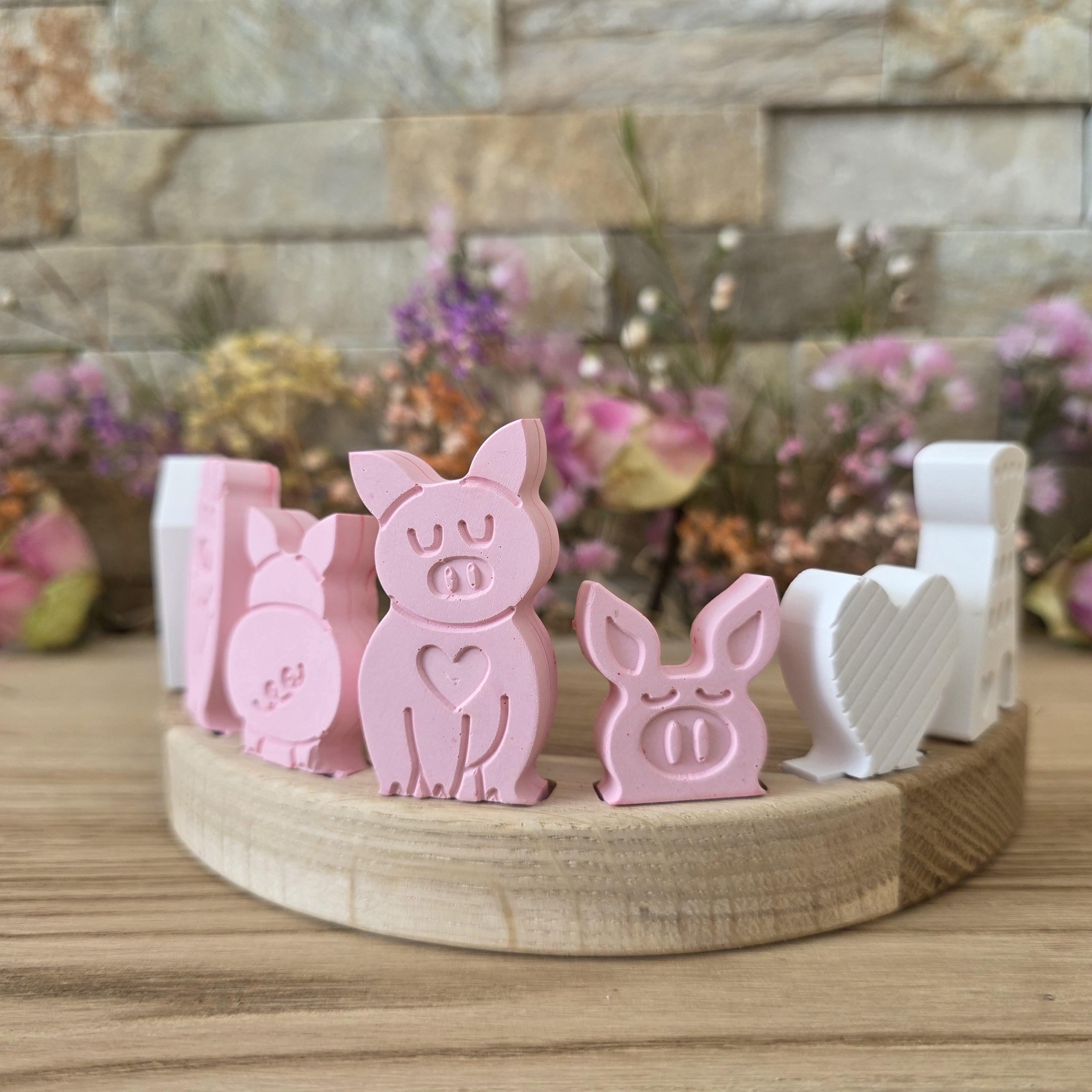 Silikon – Gießform – Steckform Schweineglück -