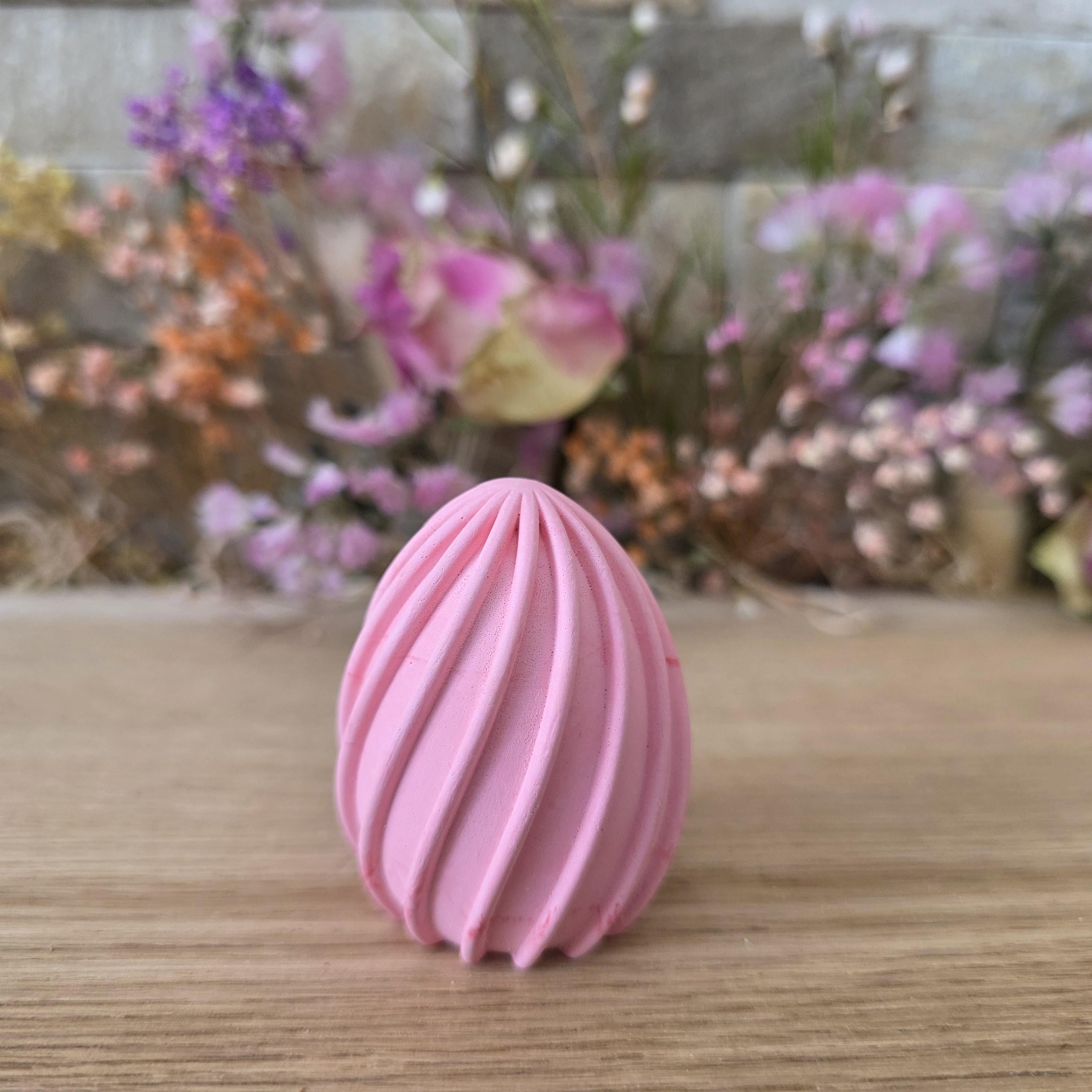 Silikon – Gießform – 3D-Ei Rillenstruktur-