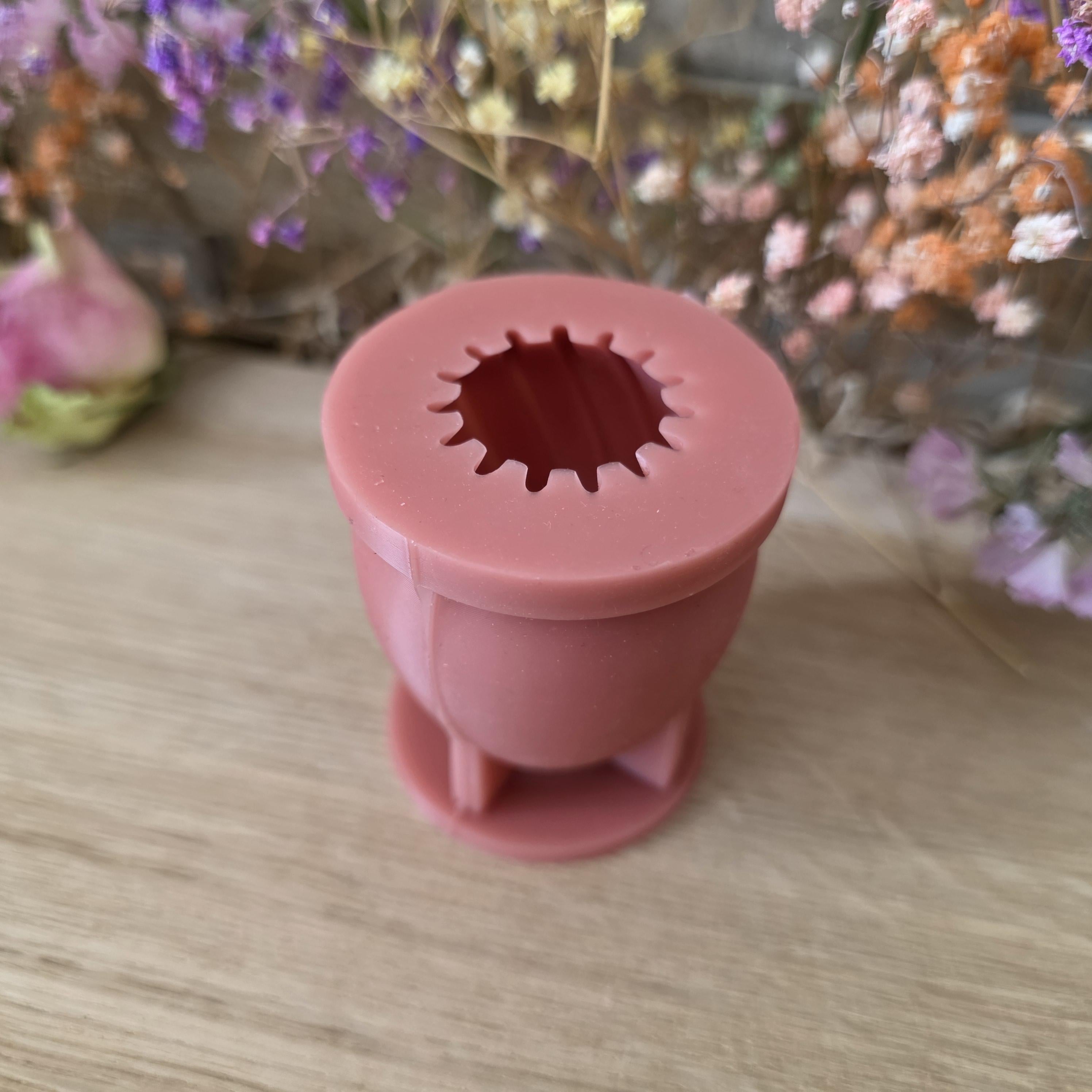 Silikon – Gießform – 3D-Ei Rillenstruktur-