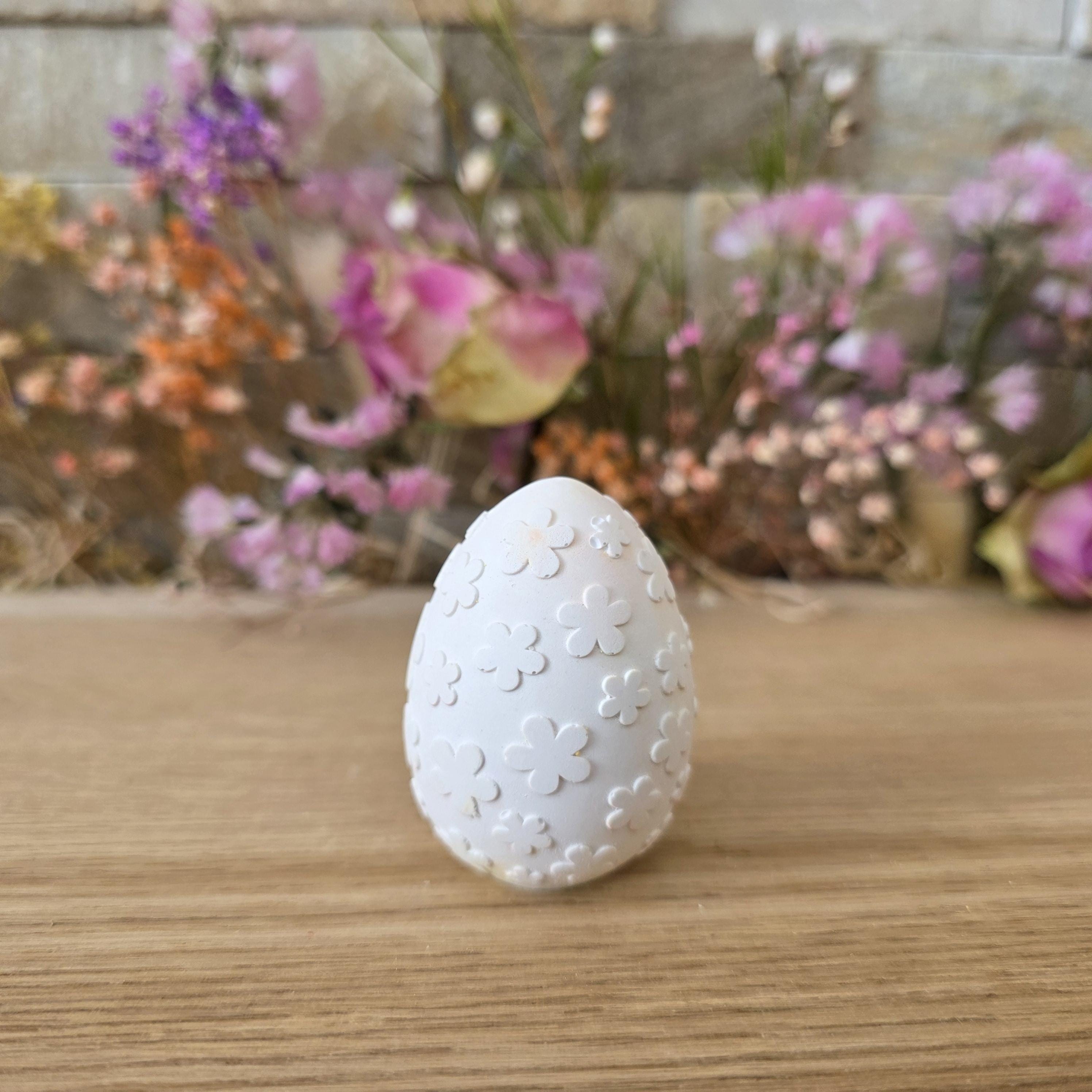 Silikon – Gießform – 3D-Ei Blumenmuster -