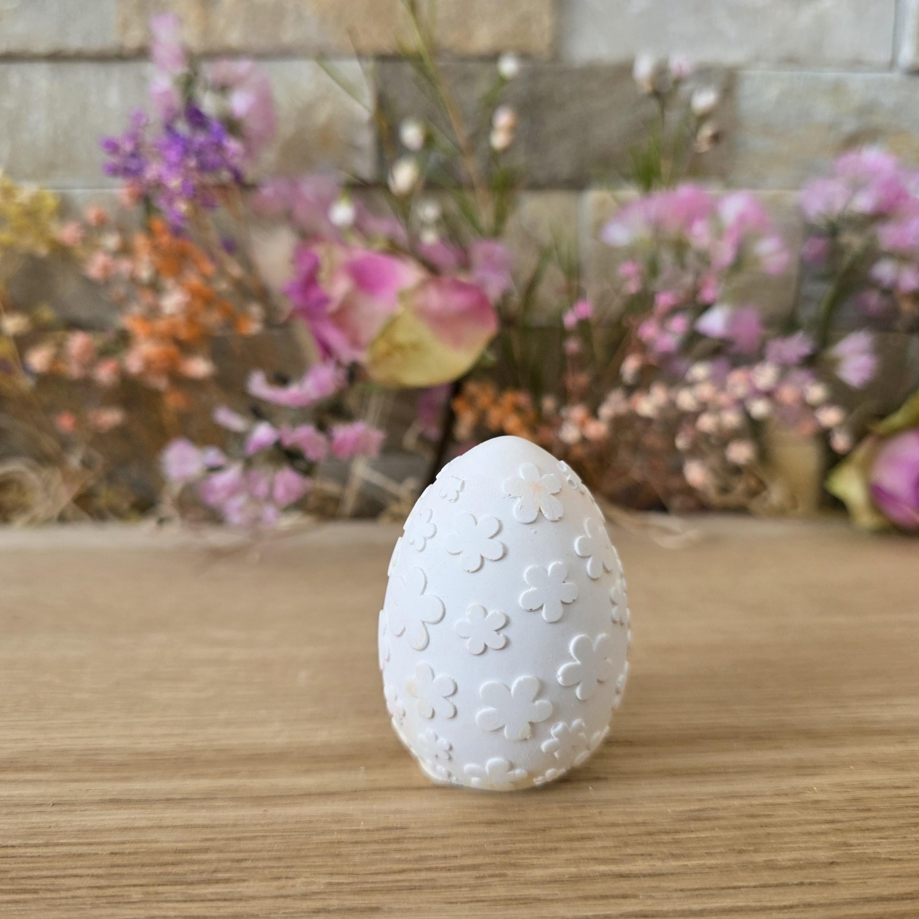 Silikon – Gießform – 3D-Ei Blumenmuster -